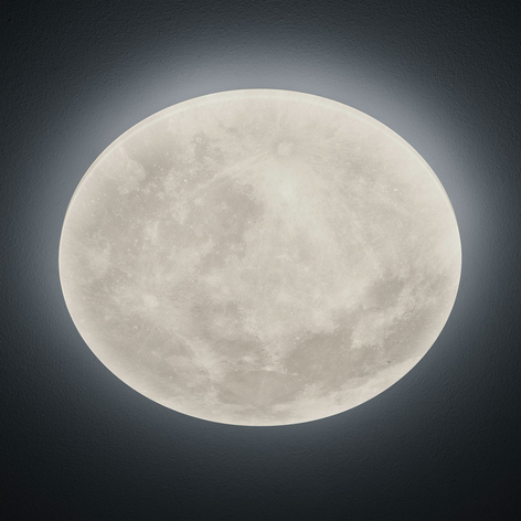 Lámpara LED de techo Lunar mando a distancia