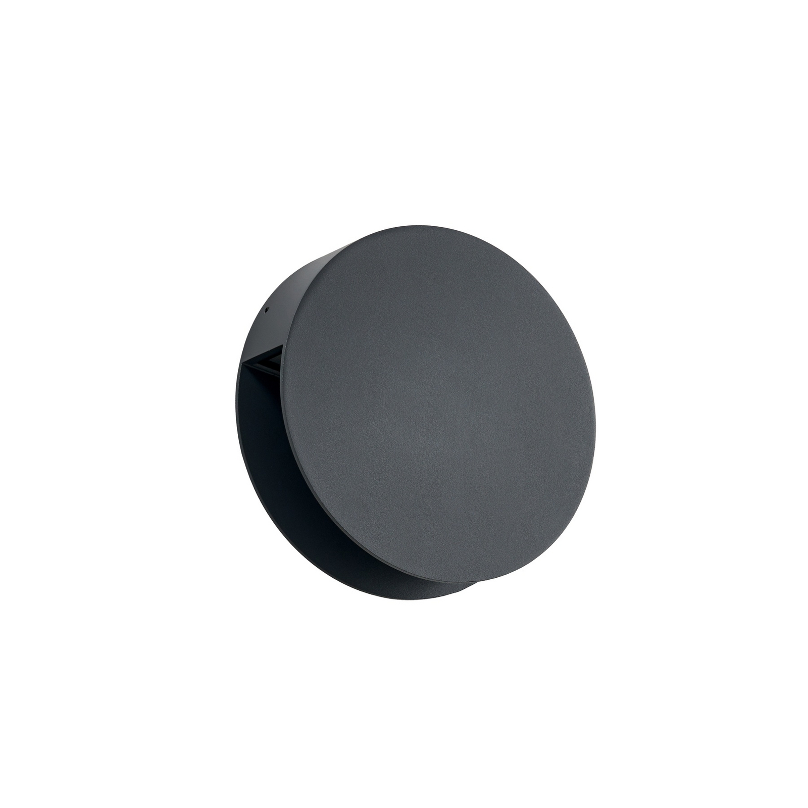 Venkovní nástěnné svítidlo Lucande Advero, antracitová, s číslem domu CCT