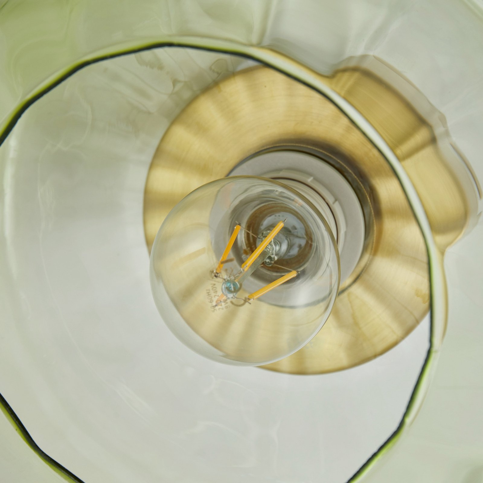 Hildur Deckenleuchte Ø 22 cm grün Glas - Lindby