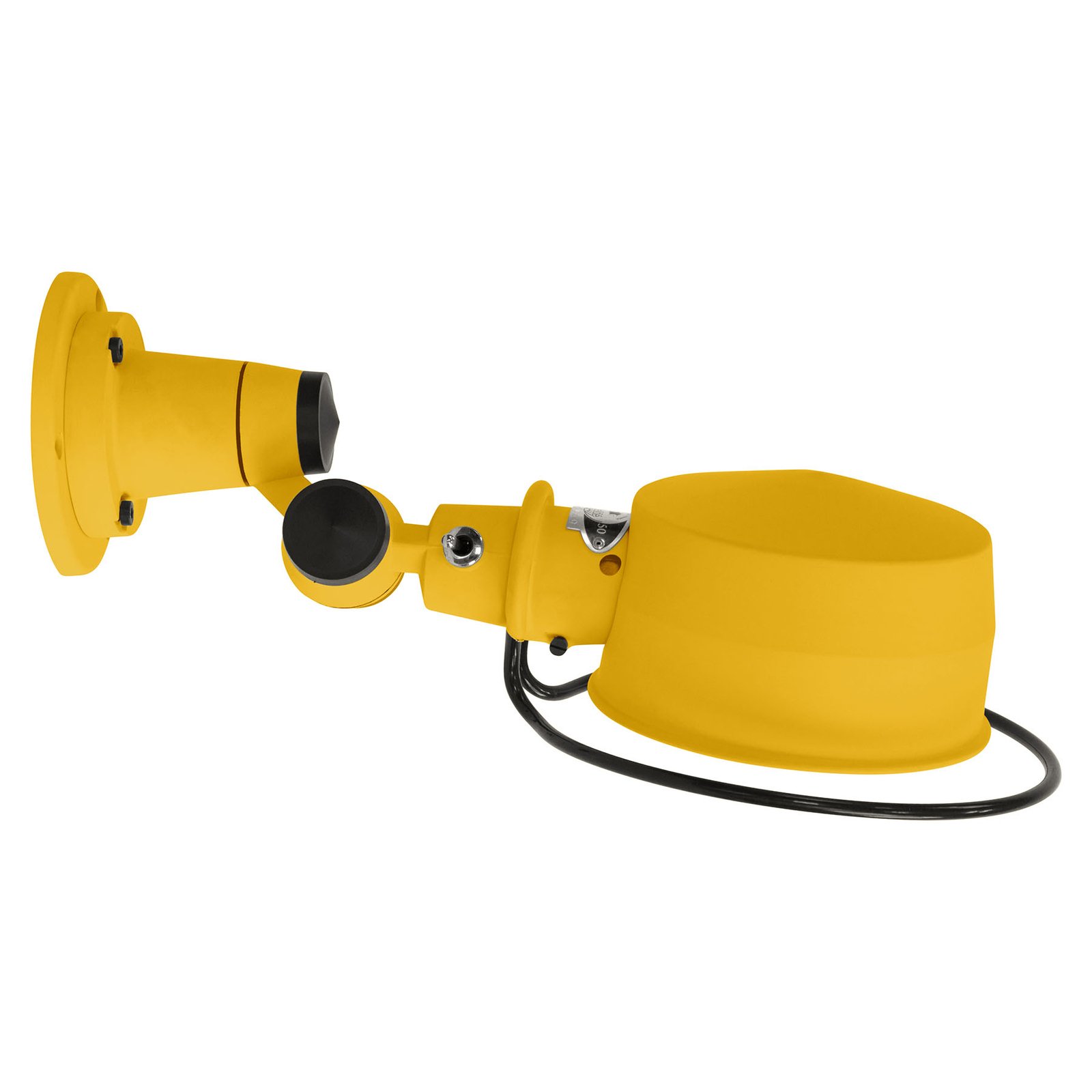 JIELDÉ Jieldé Lak L1000 articulated wall light yellow, for Living / Dining Room, aluminium, steel, E27, 60 W, energy efficiency: A++, W: 15 cm