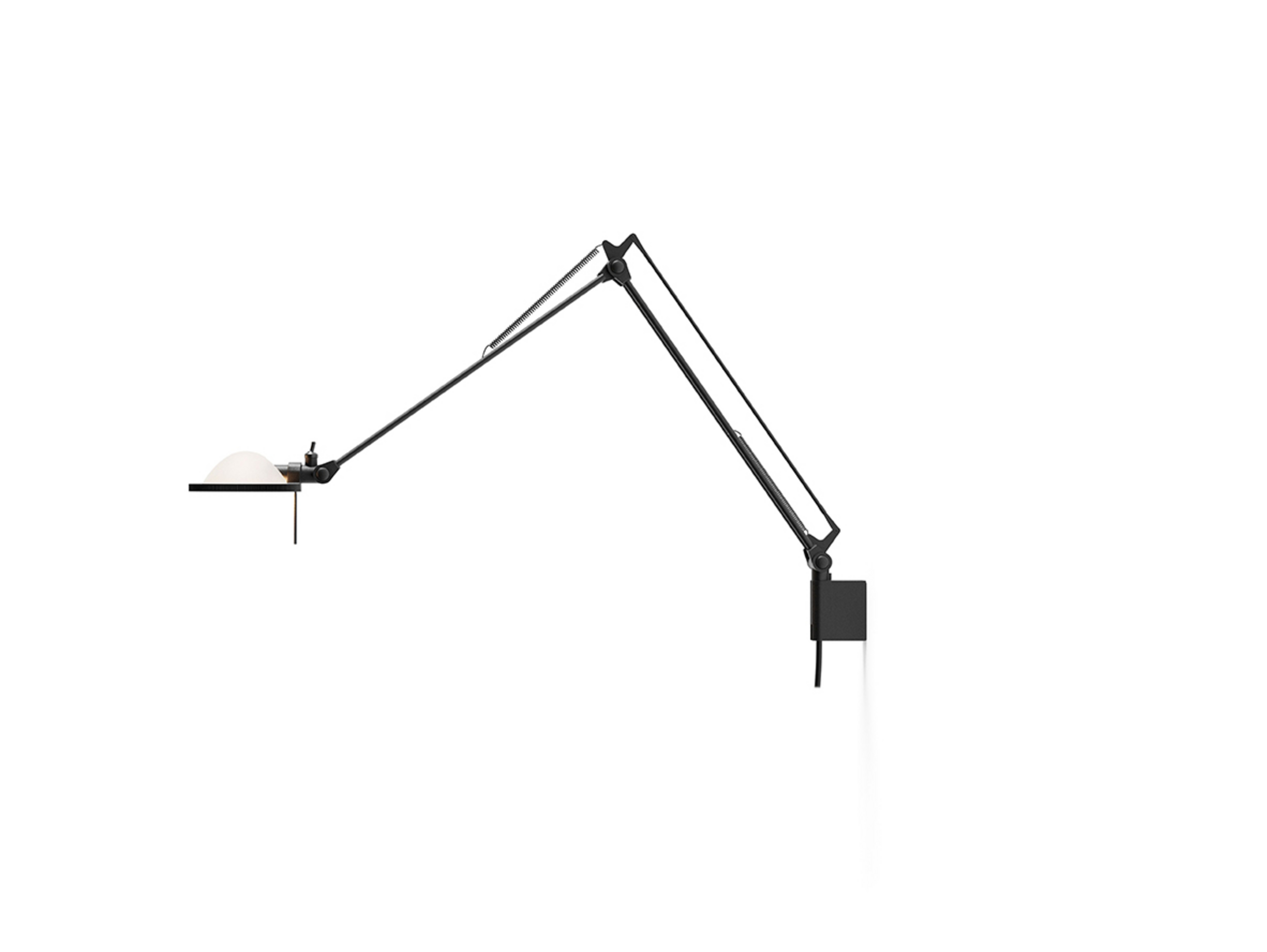 Berenice Væglampe 30x30 Hvid Glas/Sort - Luceplan