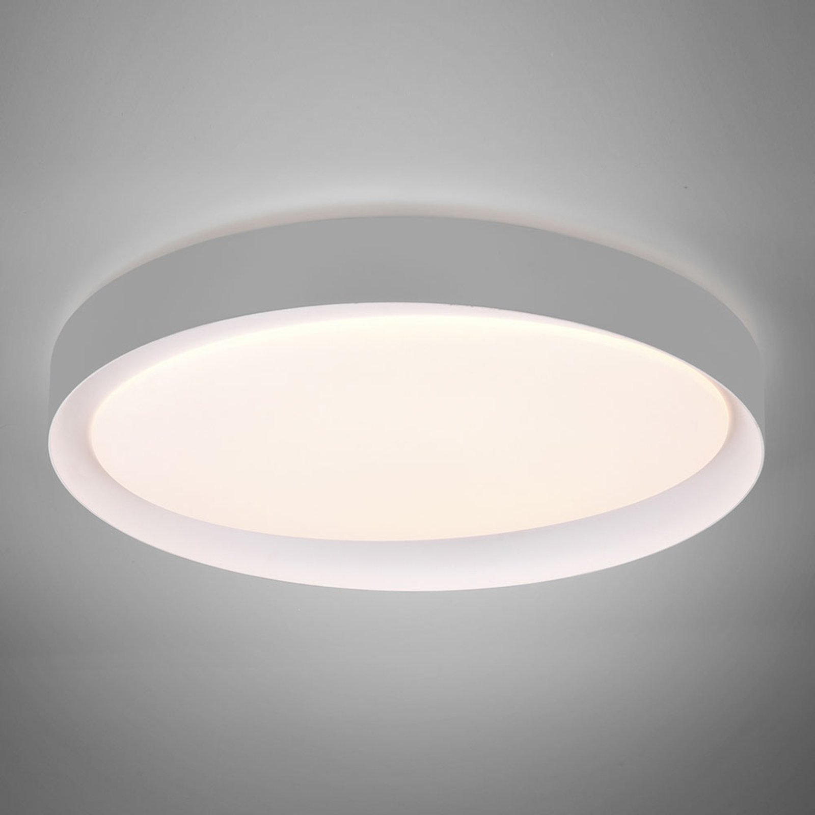 Plafón LED Zeta tunable white, gris/blanco