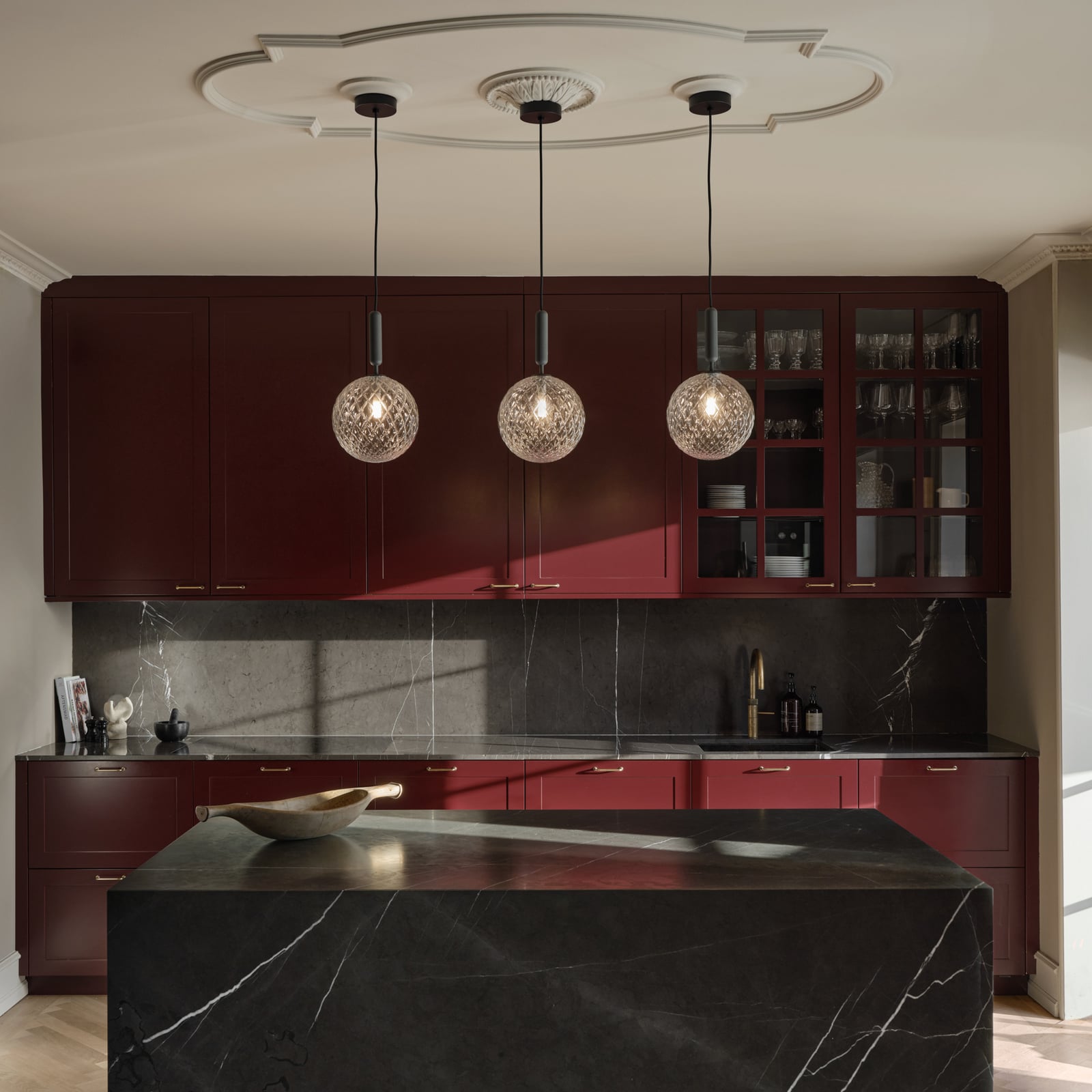 Miira 1 Lustră Pendul Large Rock Grey/Optic Clear - Nuura