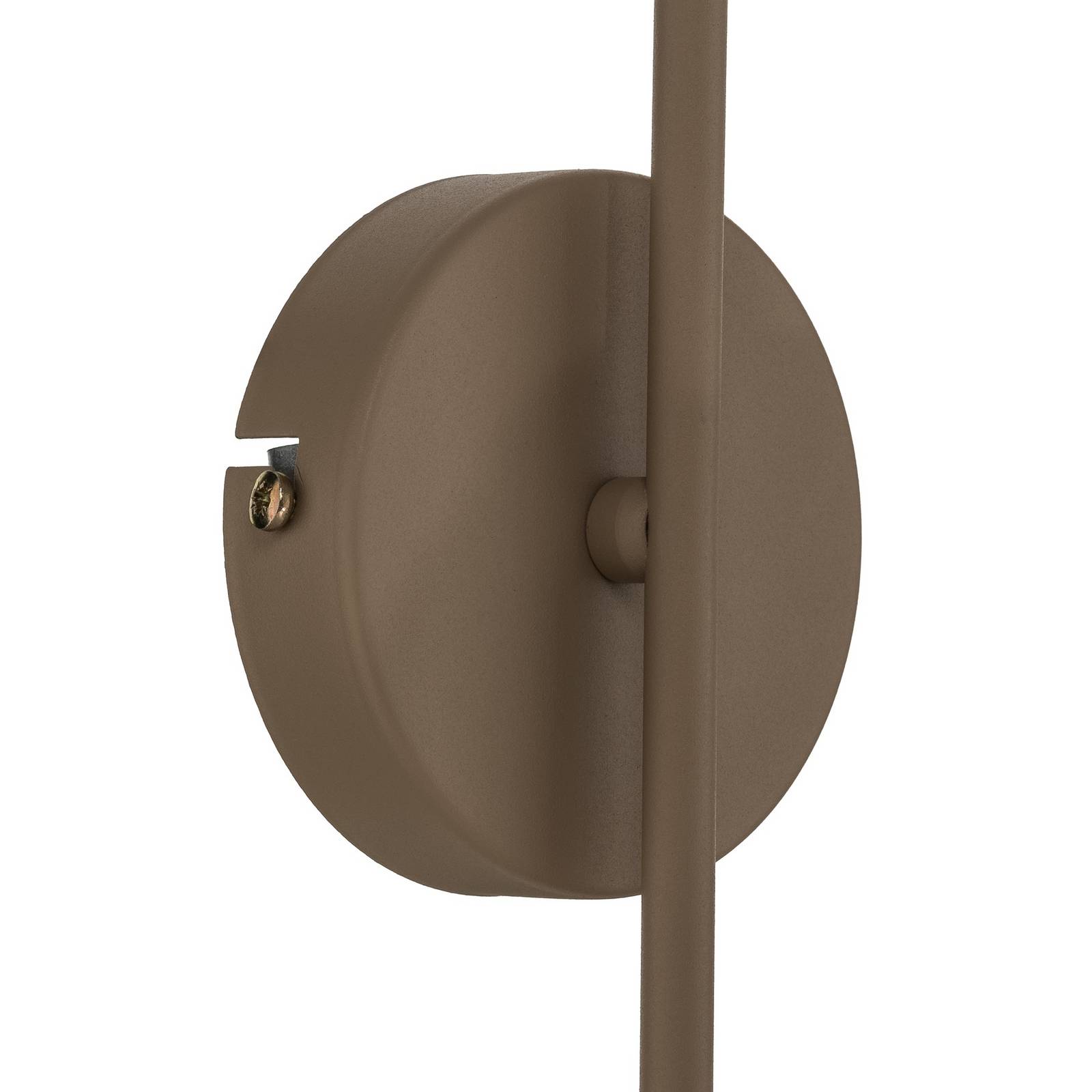 Kinkiet Cambridge, beżowy, wysokość 34 cm, metal/szkło, E14