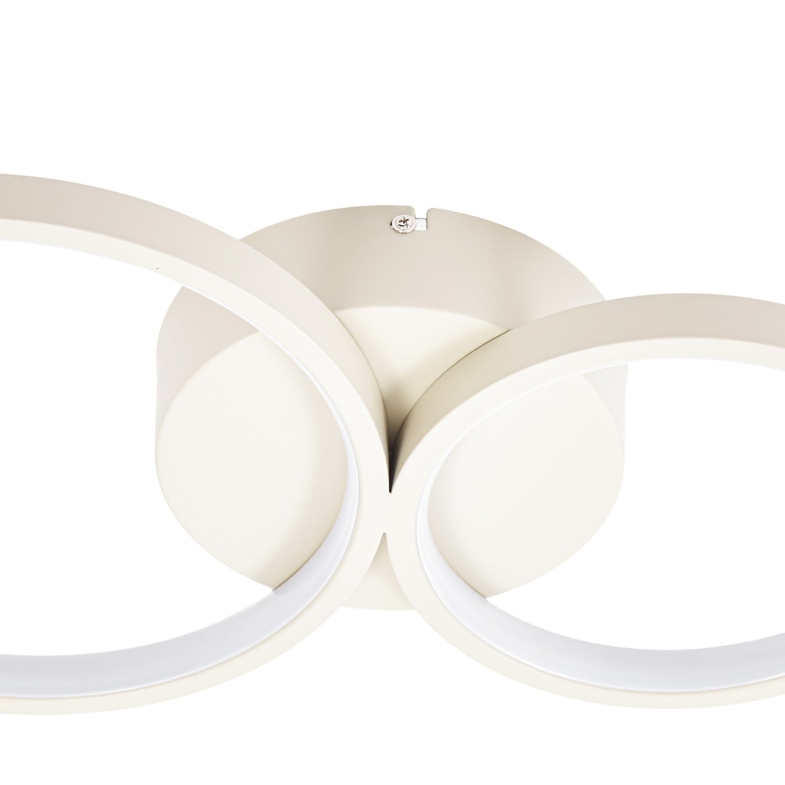 Plafonnier LED Lindby Evengeline, beige, aluminium, longueur 88 cm Plafonnier LED Lindby Evengeline, beige, aluminium, longueur 88 cm