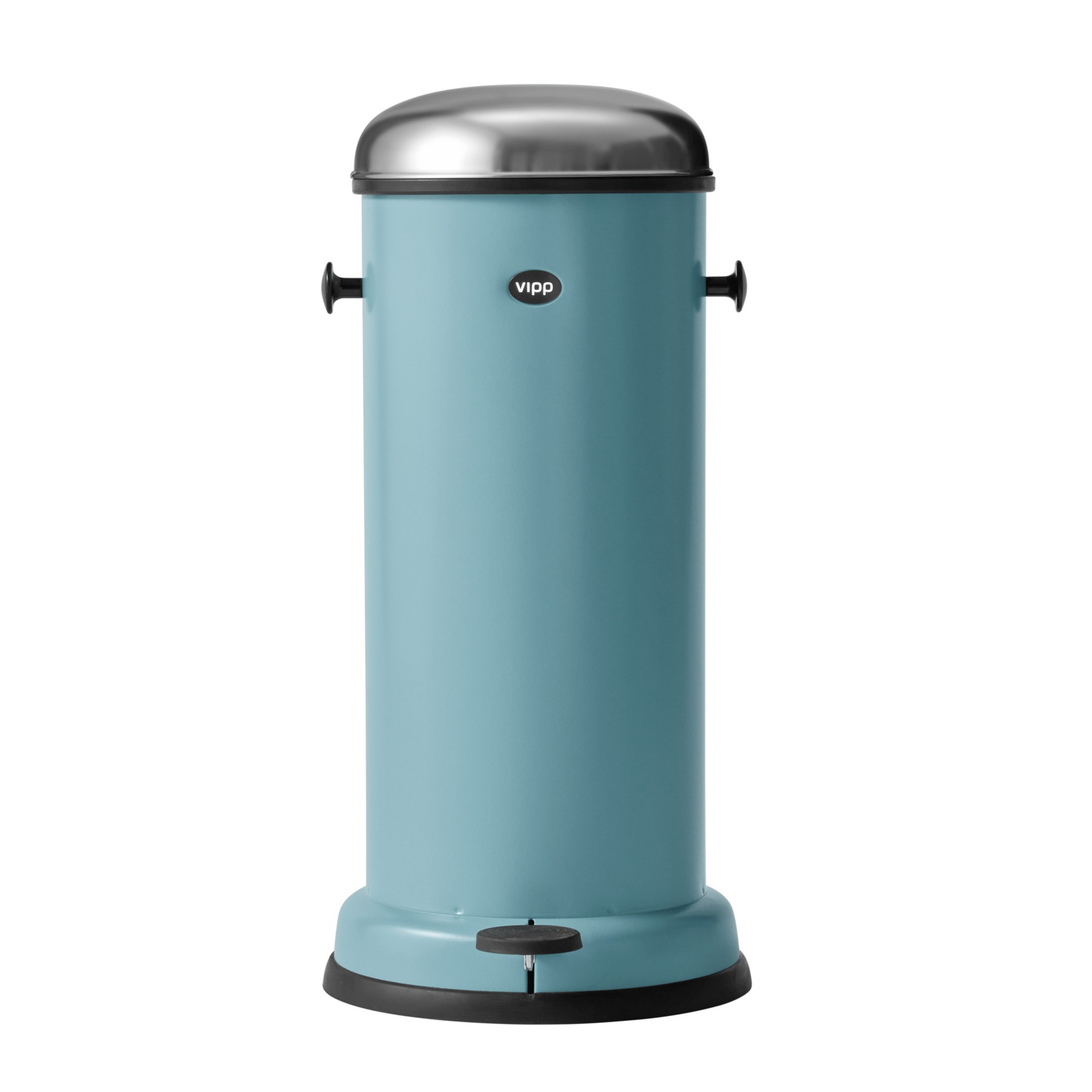 Caixote do lixo com pedal Vipp16, Henri Teal, 18 L, aço - Vipp