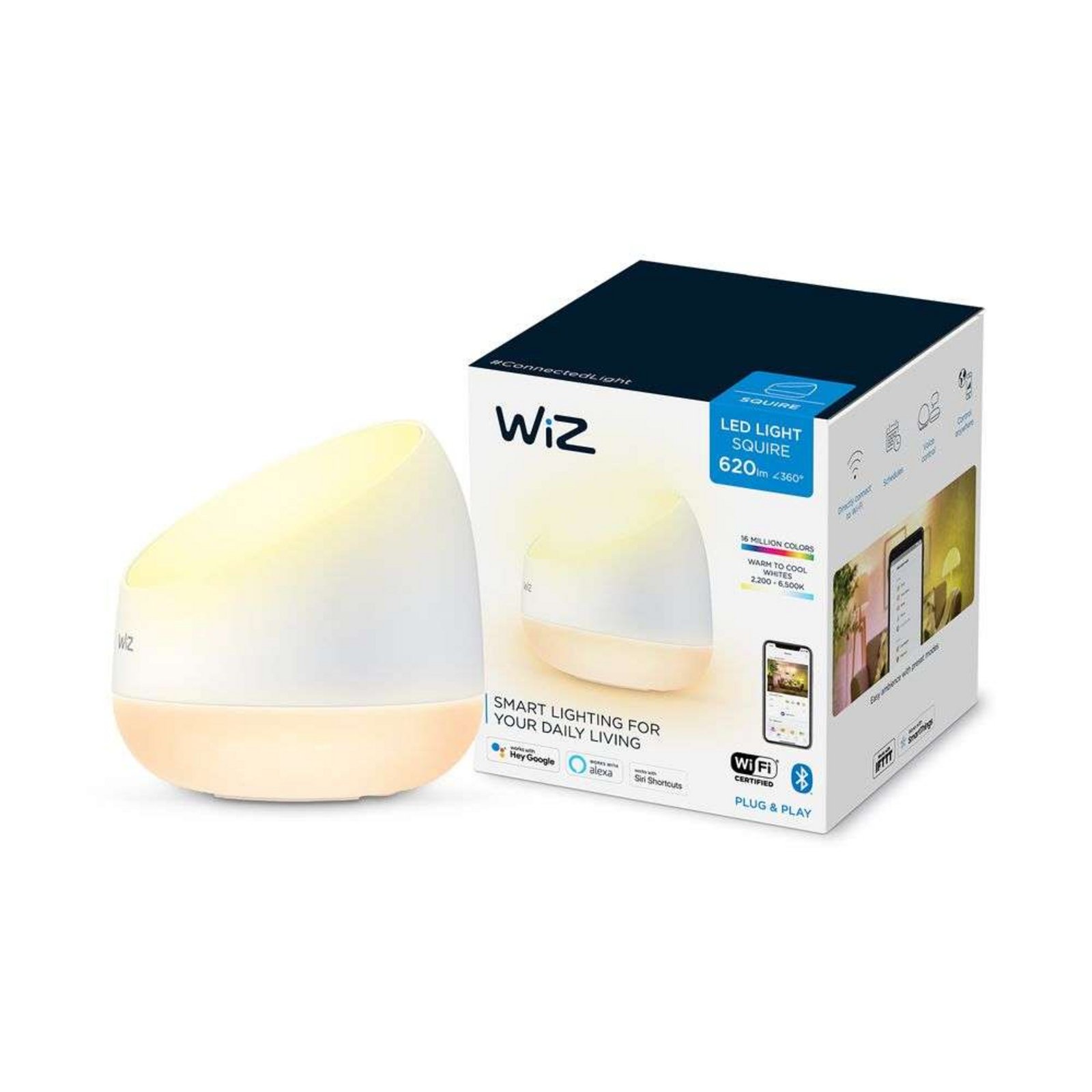 Squire Veioză RGB White - WiZ