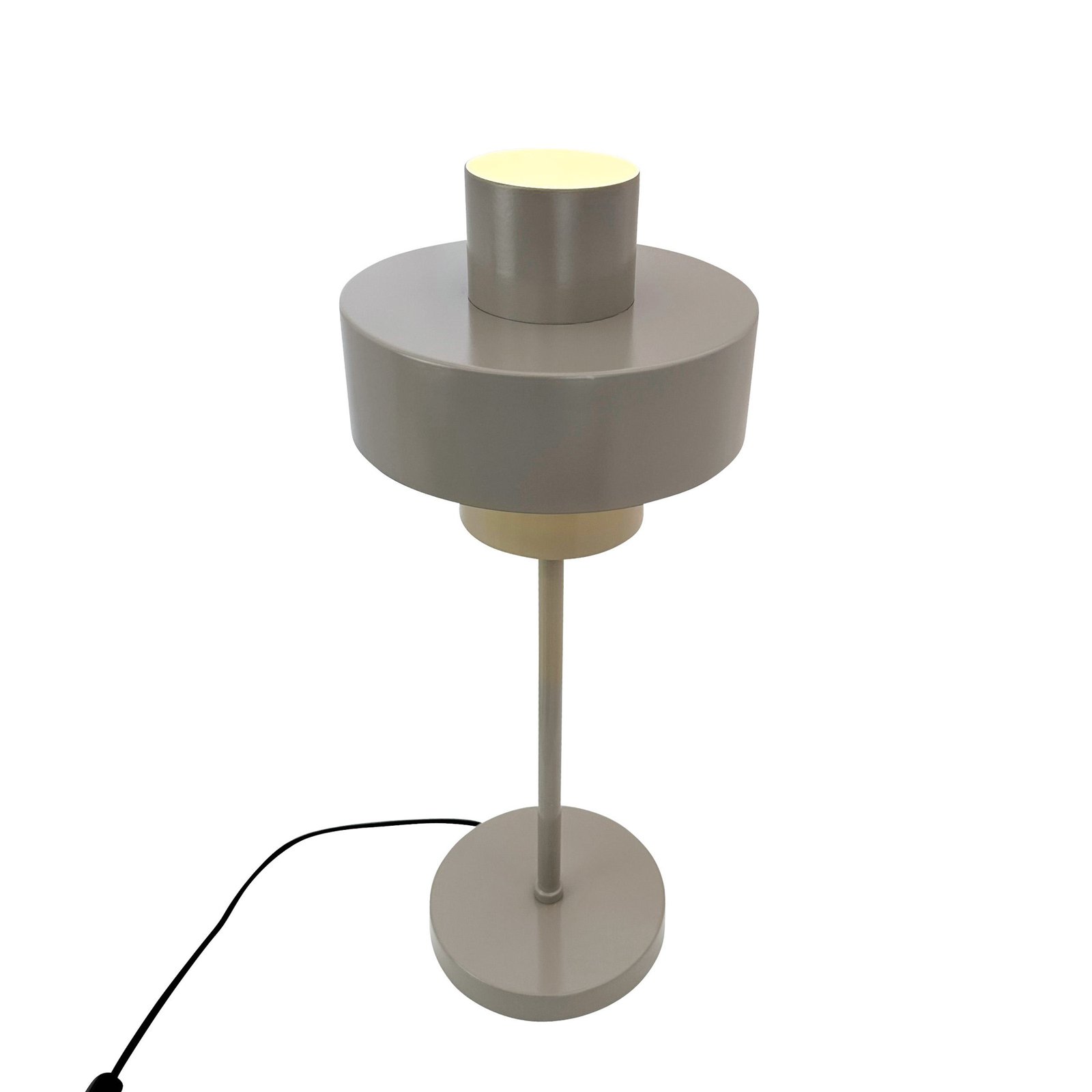 Dyberg Larsen table lamp Stoke, grey, height 49.5 cm