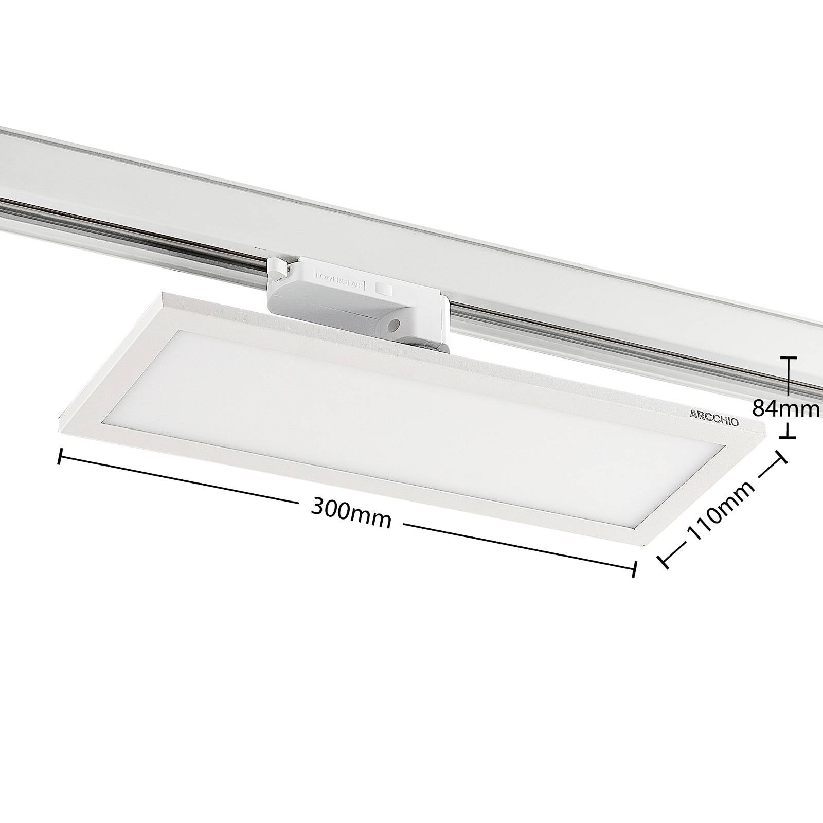 Arcchio Hairis 3-fazowy panel LED biały 4000 K