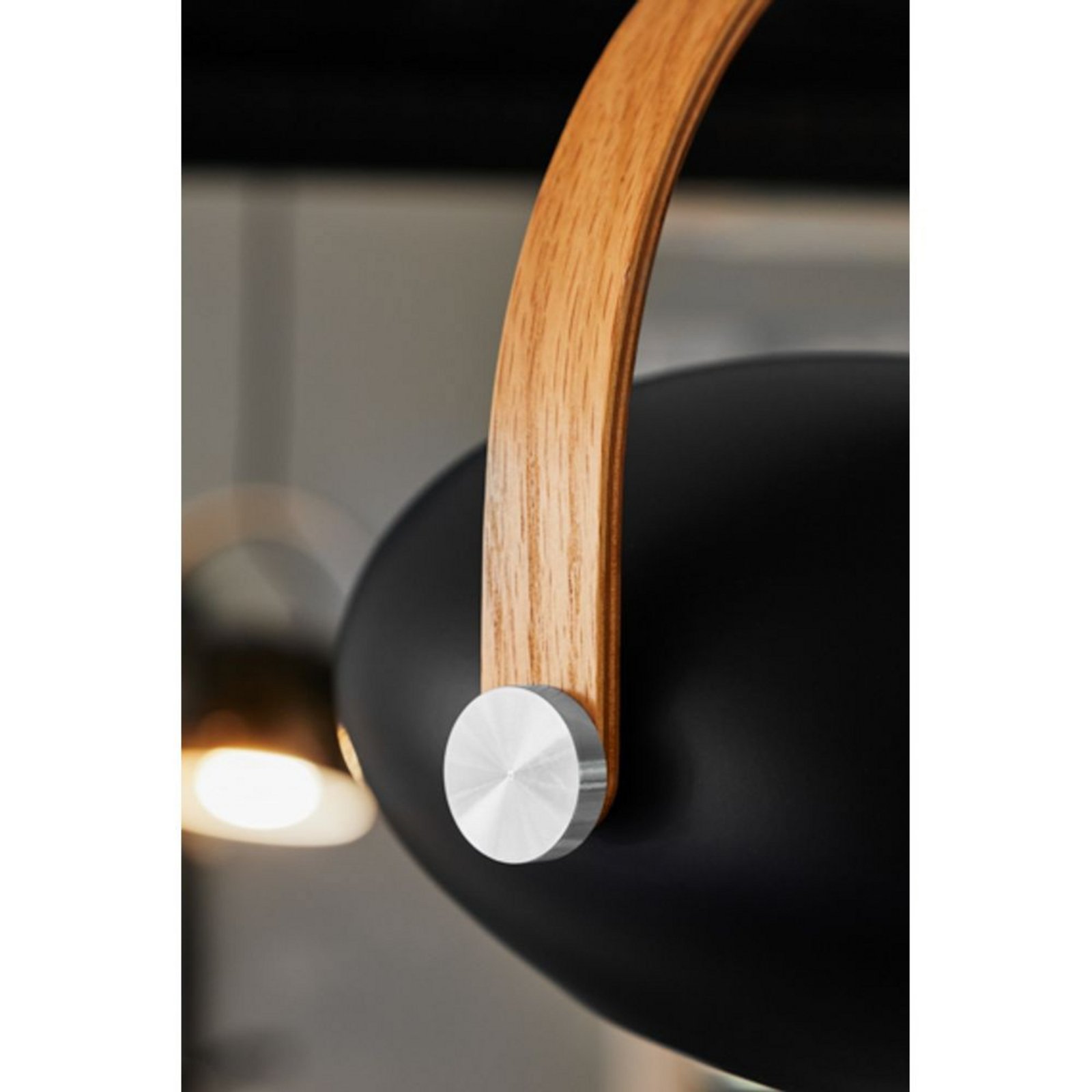 D.C Lustră Pendul Ø18 Black/Oak - Halo Design