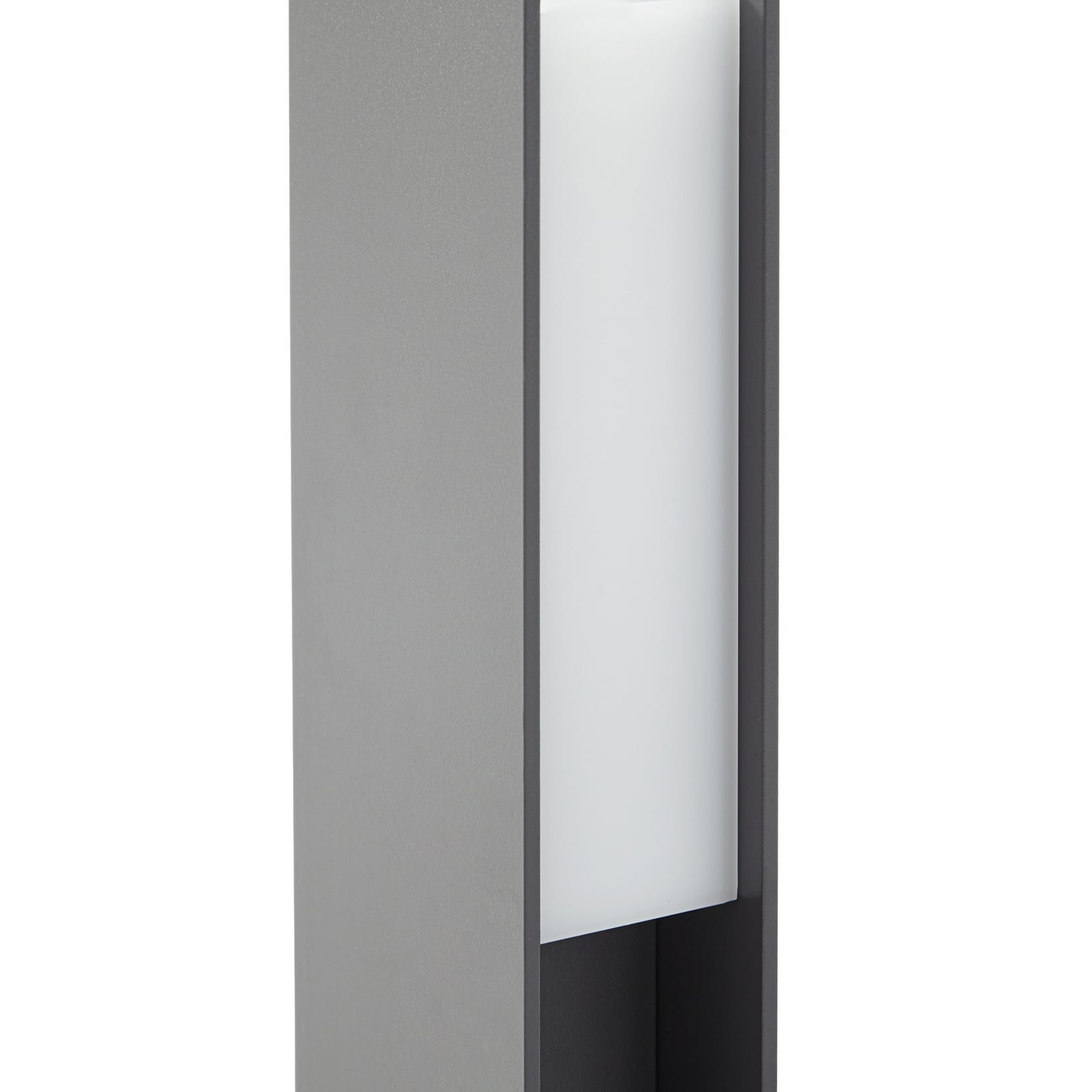 Lucande LED sokkellamp Teerk, hoogte 30 cm, antraciet, IP65