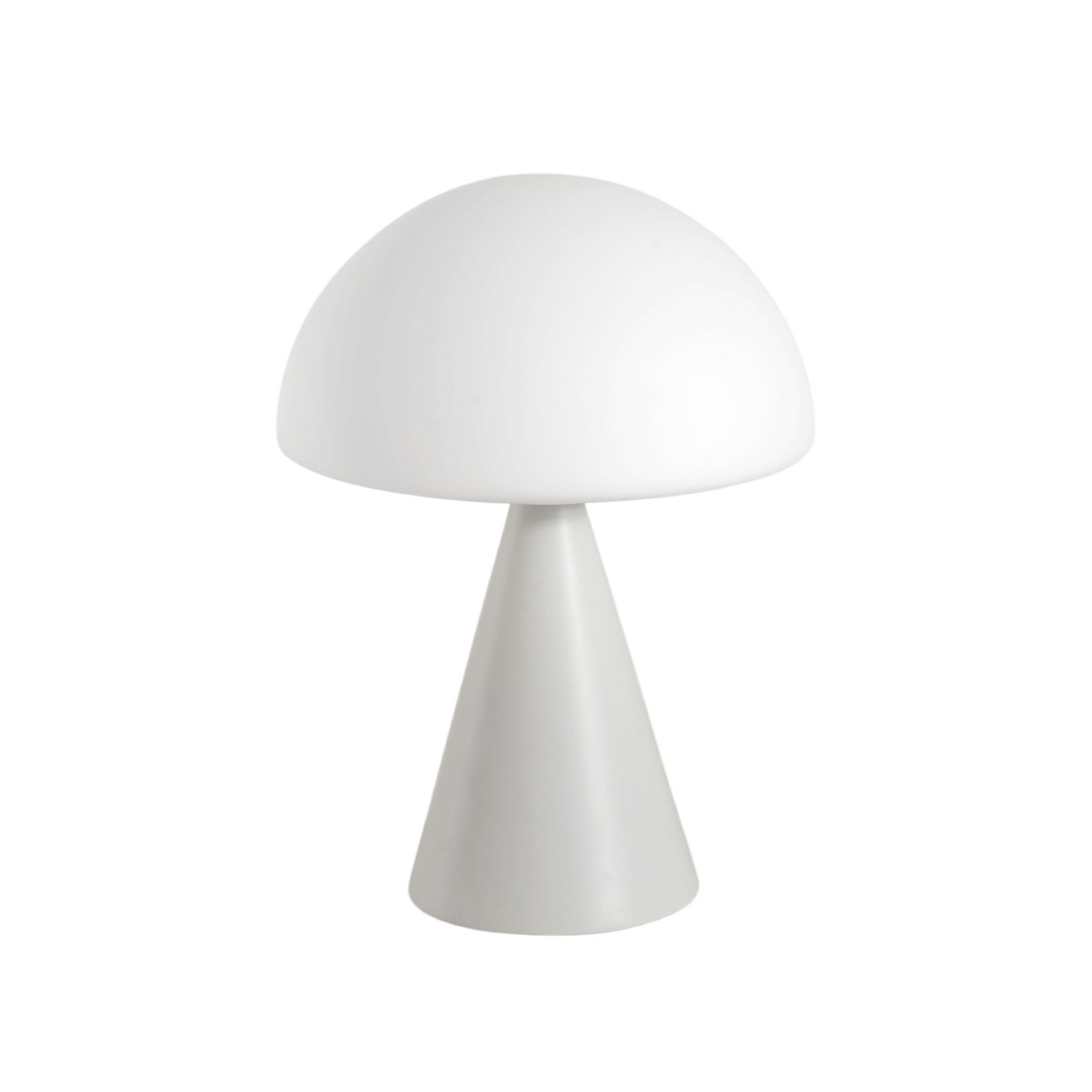 LED stolní lampa Blip, bílá, sklo, CCT, dotykový stmívač
