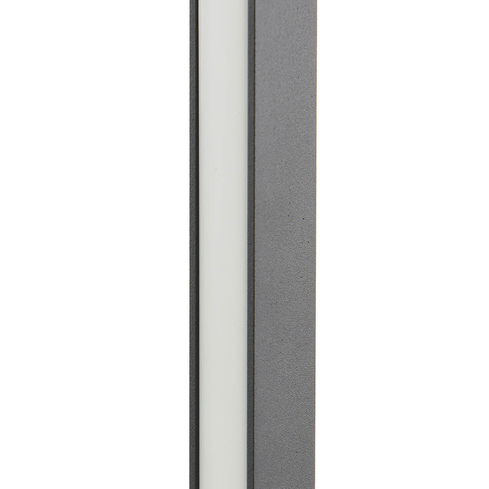 Lucande LED stāvlampa Linija, melna, augstums 110 cm, sensors