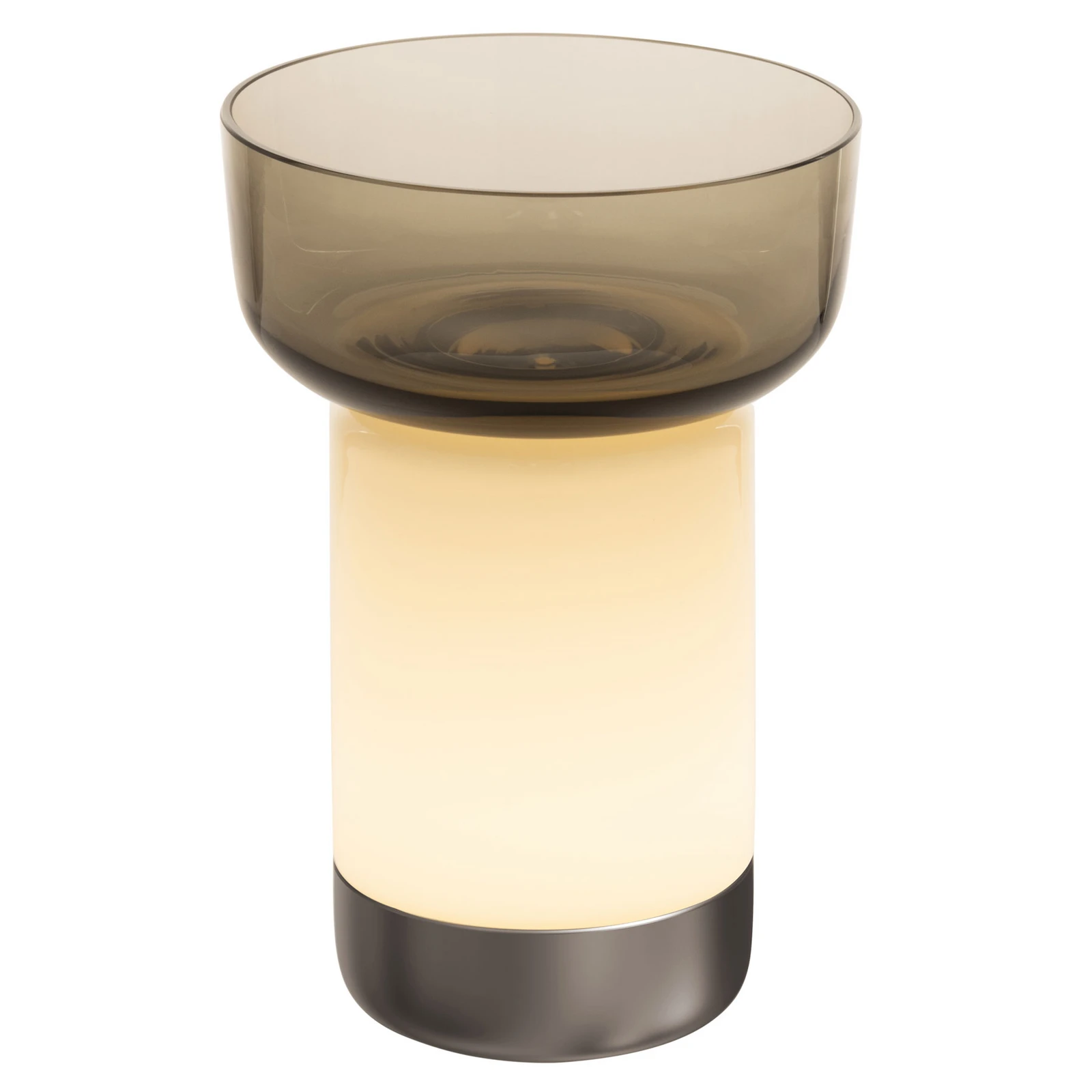 Artemide Bontà LED tafellamp, grijze schotel