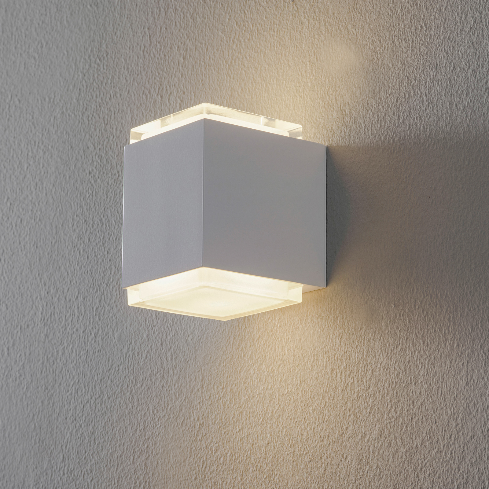 BEGA 50063 LED-væglampe 3.000 K, 9 cm, hvid