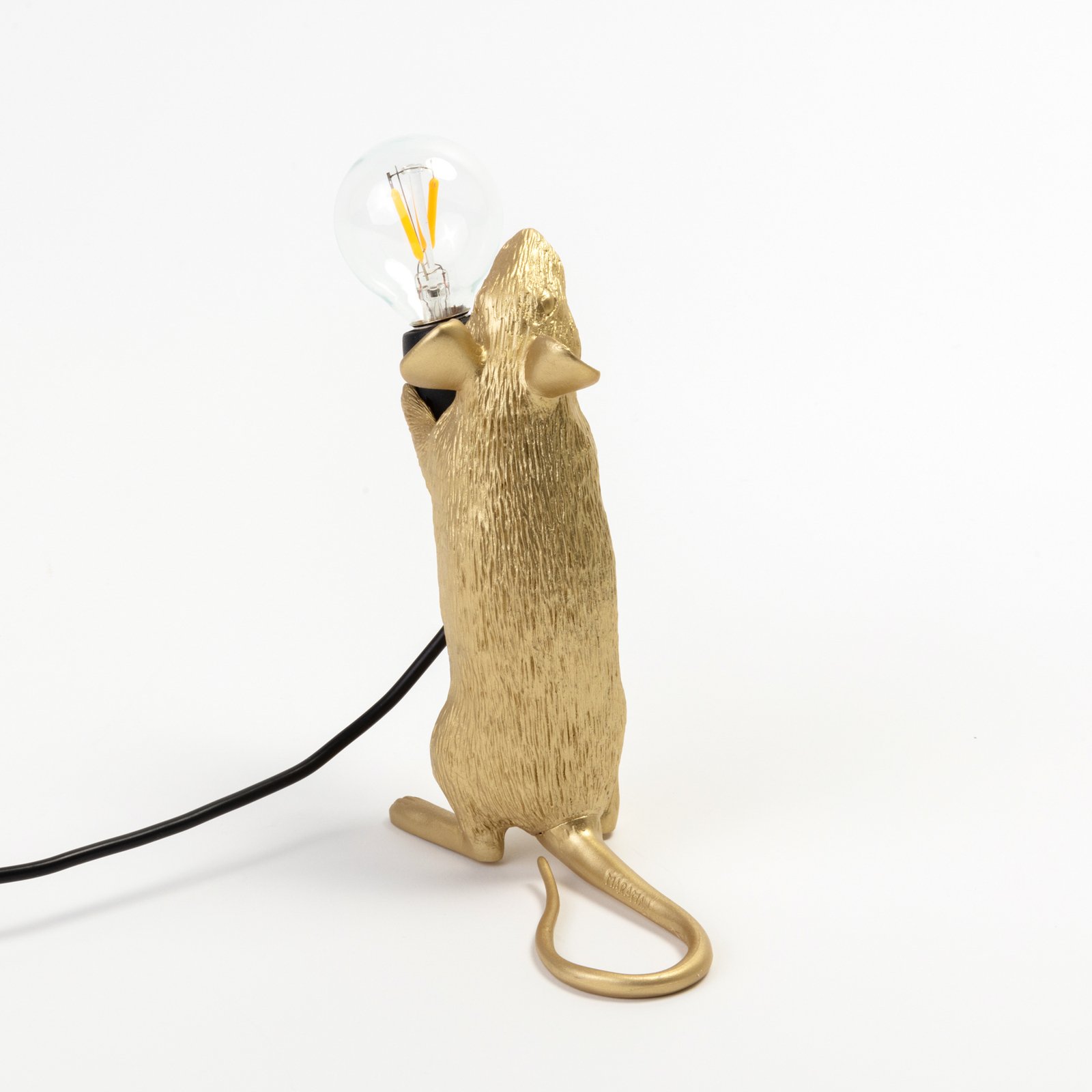 LED-dekorbordslampa Mouse Lamp USB stående guld
