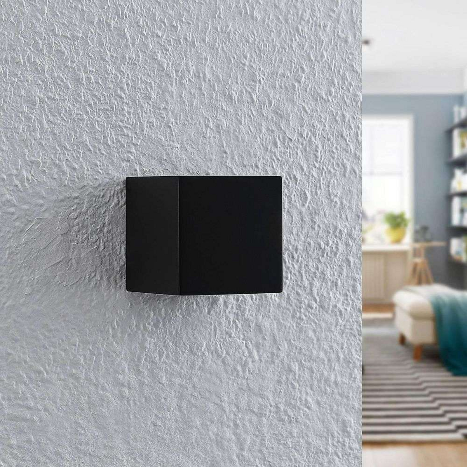 Quaso LED Aplique de Pared Black - Lindby