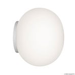 Mini Glo-Ball Spiegellampe/Wandlampe, weiß/opal - Flos
