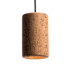 Porto pendant light made of cork