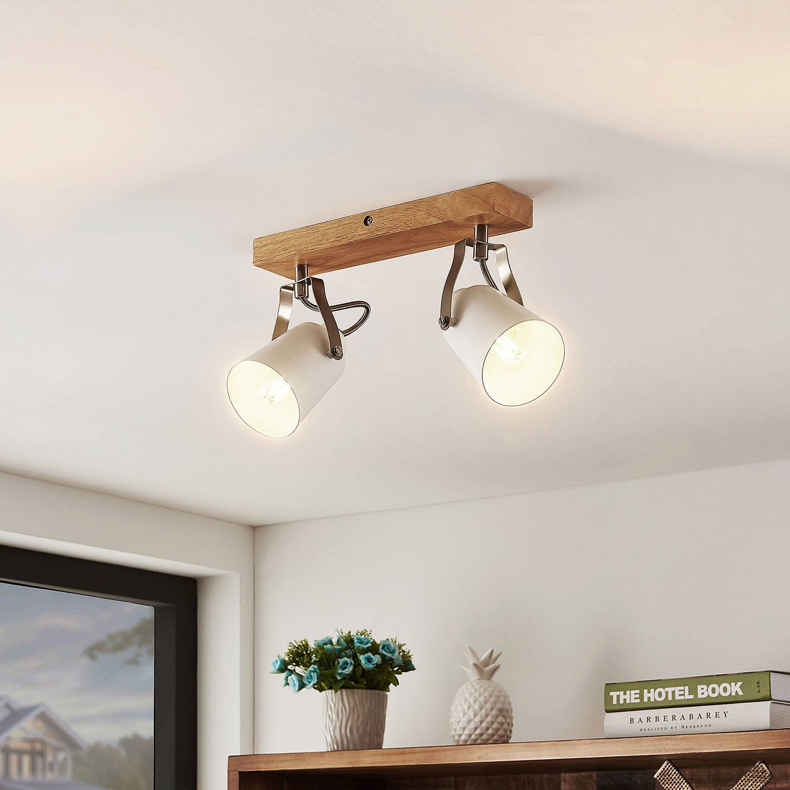 Photos - Chandelier / Lamp Lindby Blana ceiling light, 2-bulb 