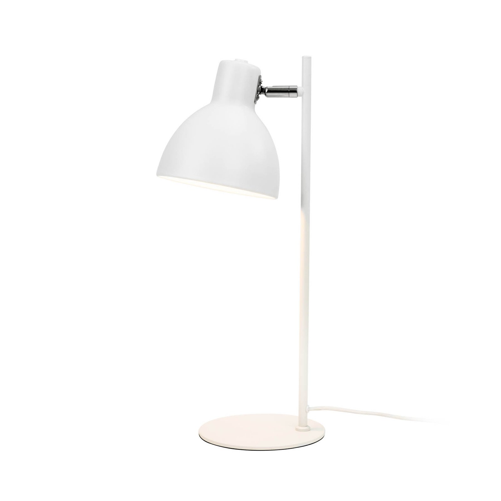 Dyberg Larsen candeeiro de mesa Skagen, branco, altura 50 cm, metal