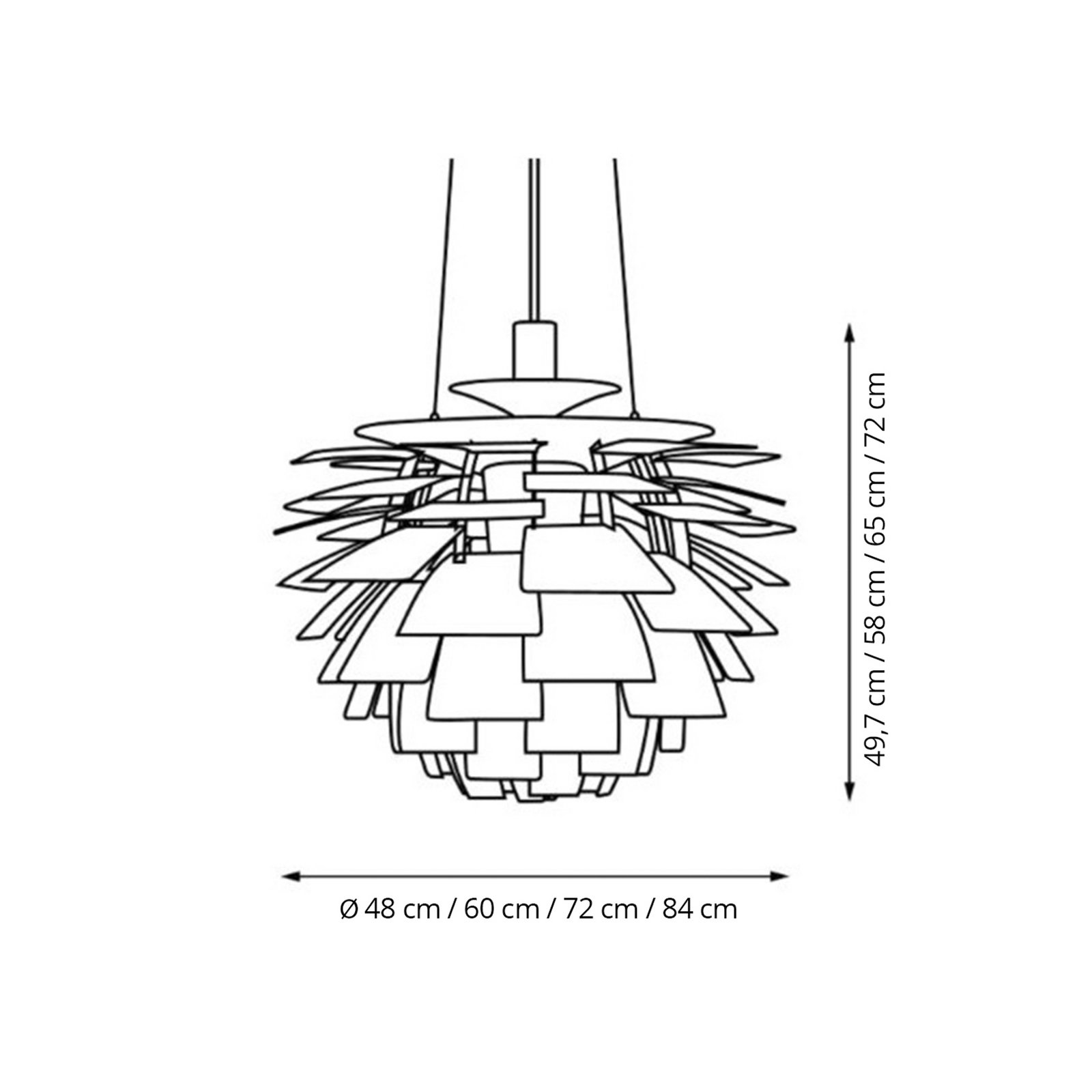 PH Artichoke Hanglamp Ø600 Copper - Louis Poulsen