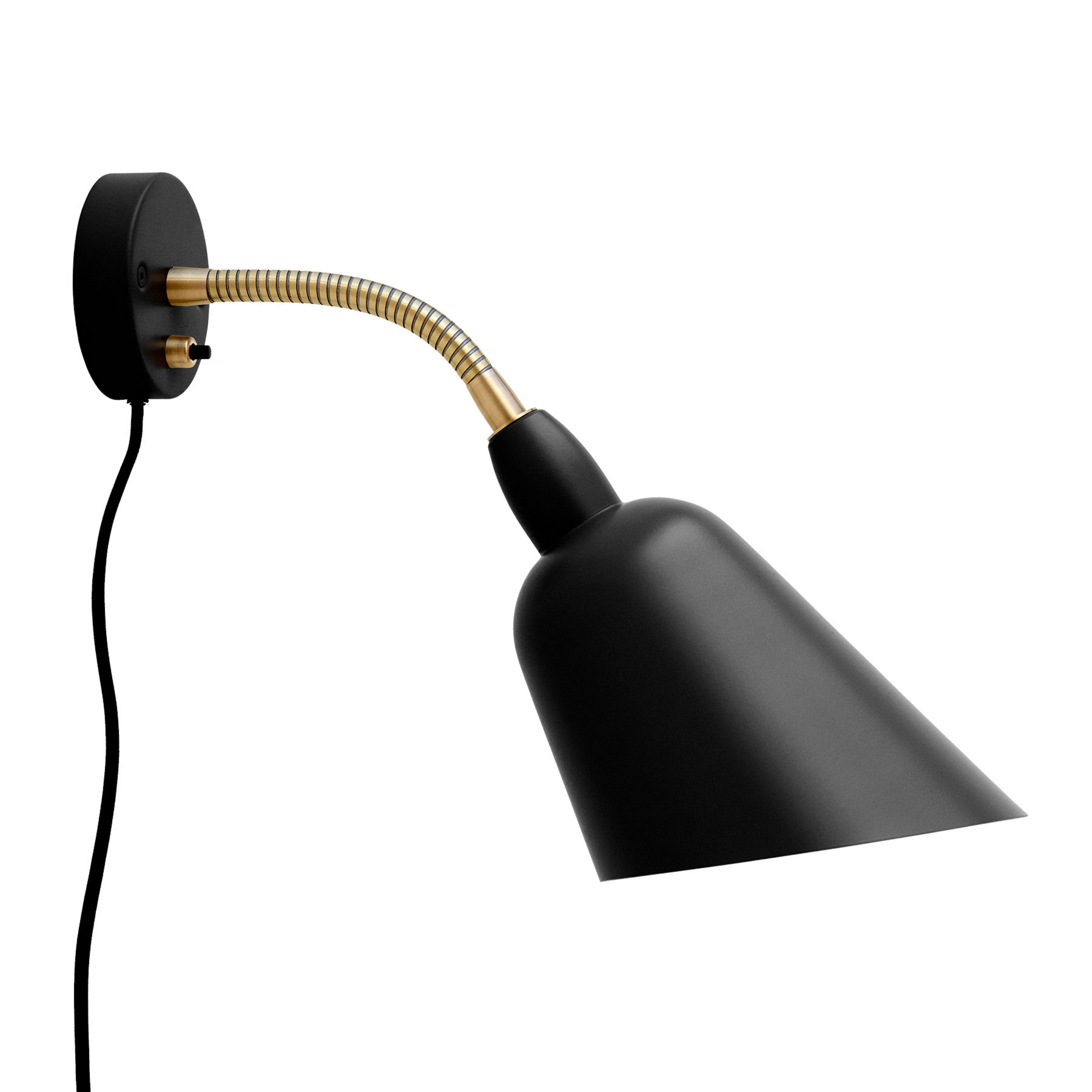 Bellevue AJ9 wandlamp Zwart/Messing - &Tradition