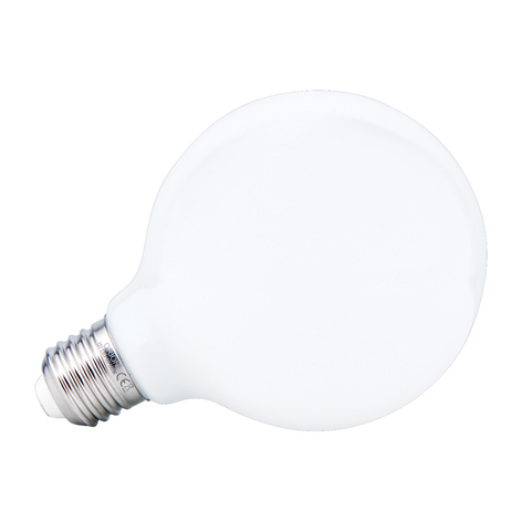 LED-Globelampe E27 6W G80 opal dimmbar