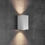 Външна стенна лампа Canto Maxi Kubi 2, 17 cm, бяла