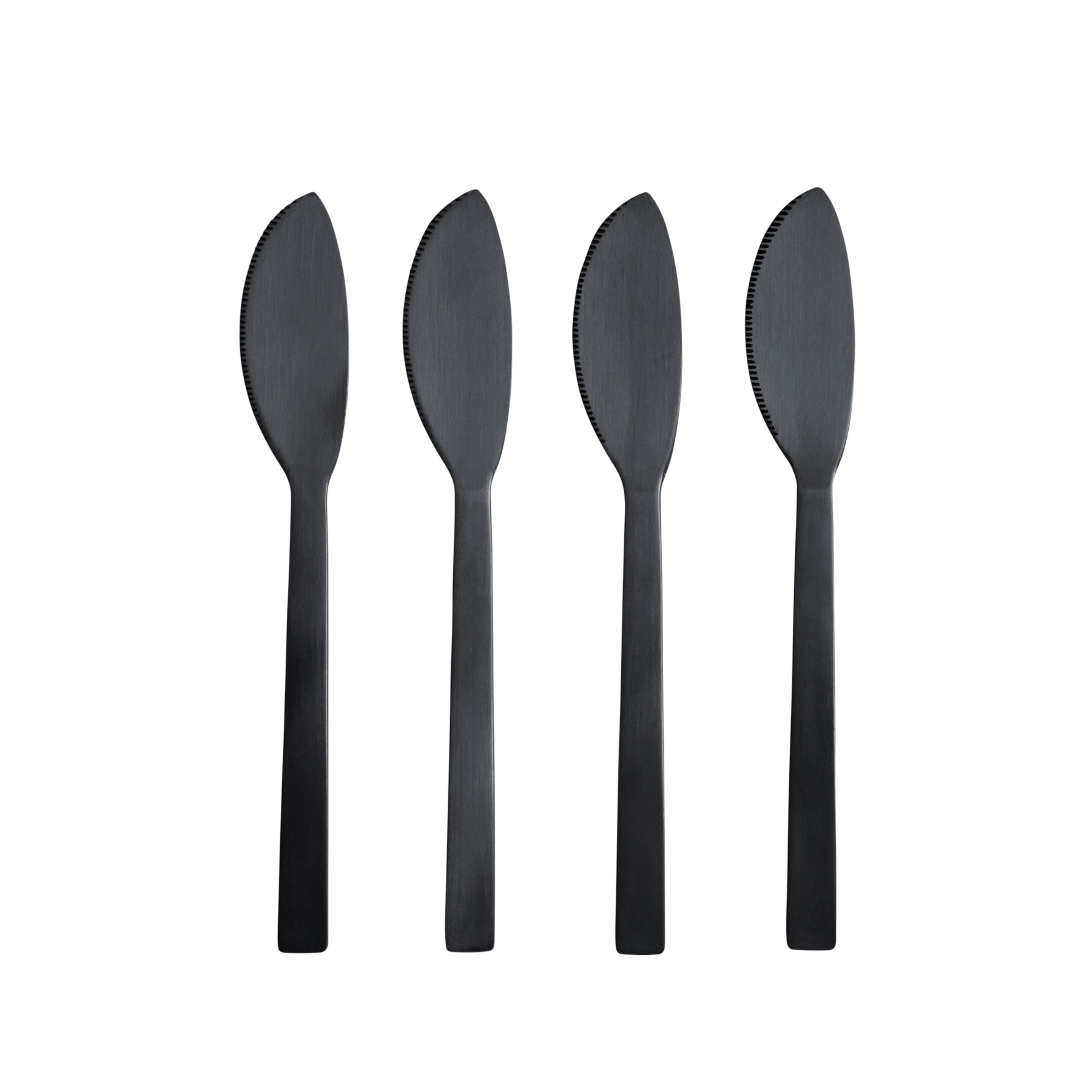 Couteaux à beurre Kogei, lot de 4, noir, 17 cm - 101 Copenhagen