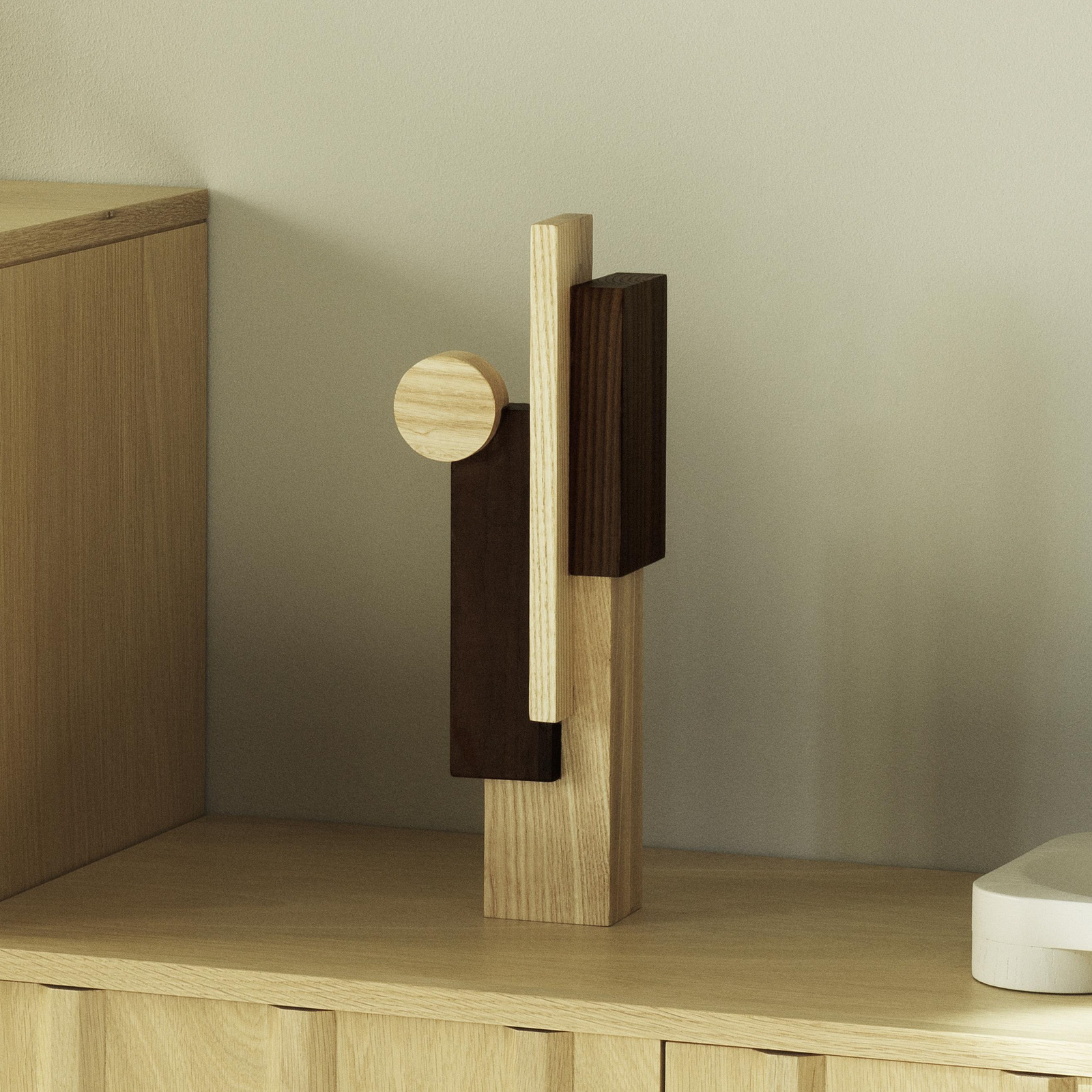 Skulptur Join klein, natur/braun, Höhe 28 cm - Normann Copenhagen Skulptur Join klein, natur/braun, Höhe 28 cm - Normann Copenhagen