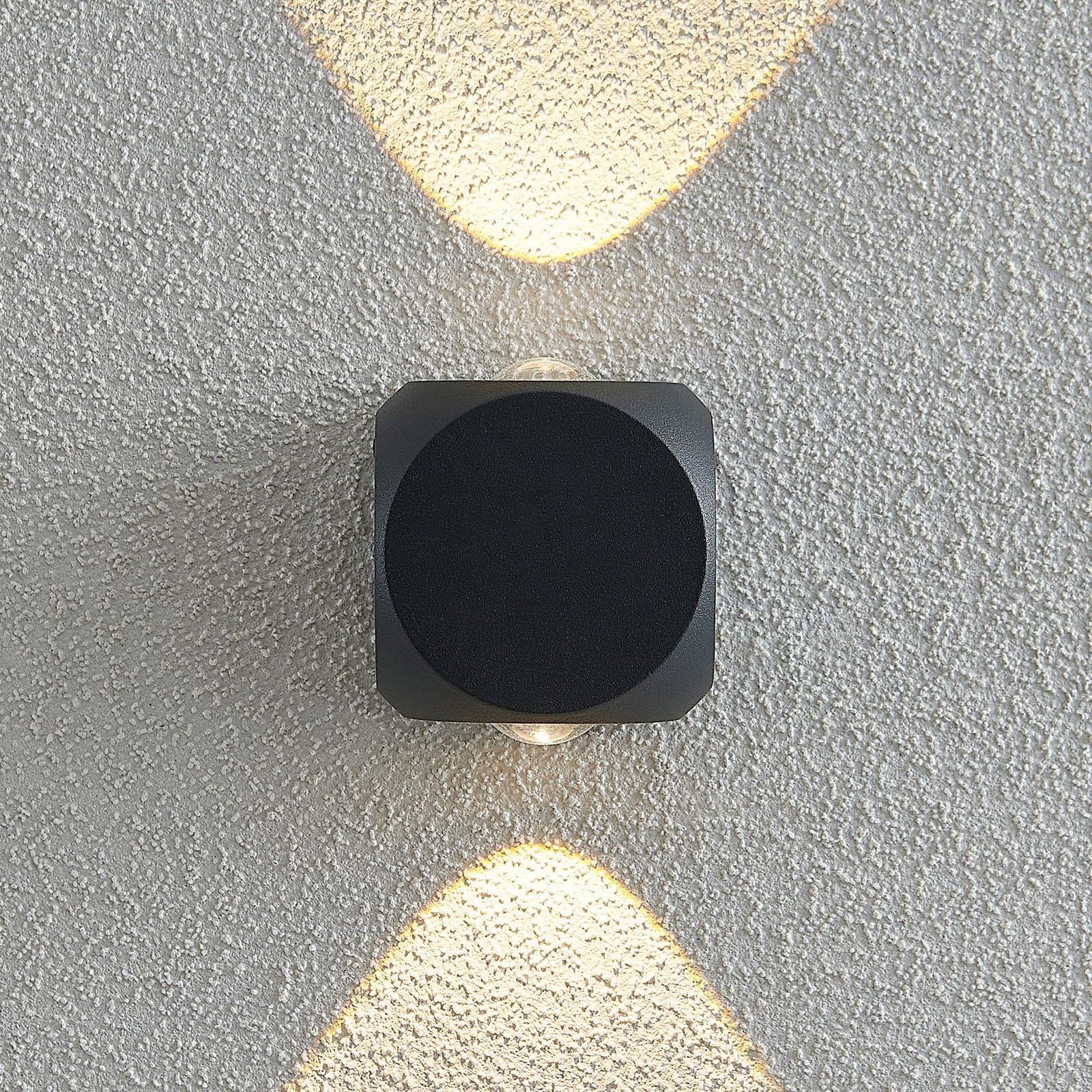 Lindby Esmani applique LED angulaire 2l gris foncé