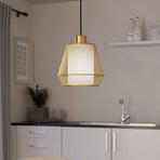 Ciudadela pendant light, black/brass