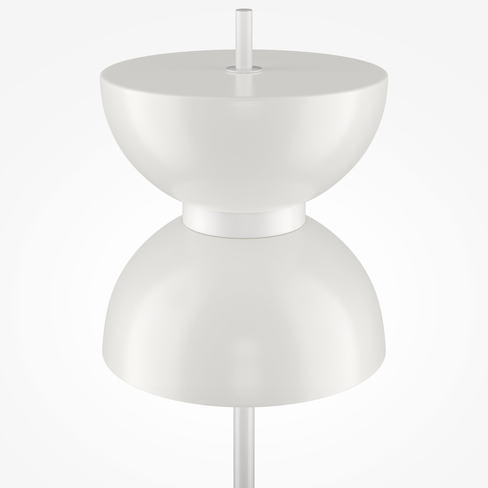 Maytoni LED floor lamp Kyoto, white, height 145 cm, marble