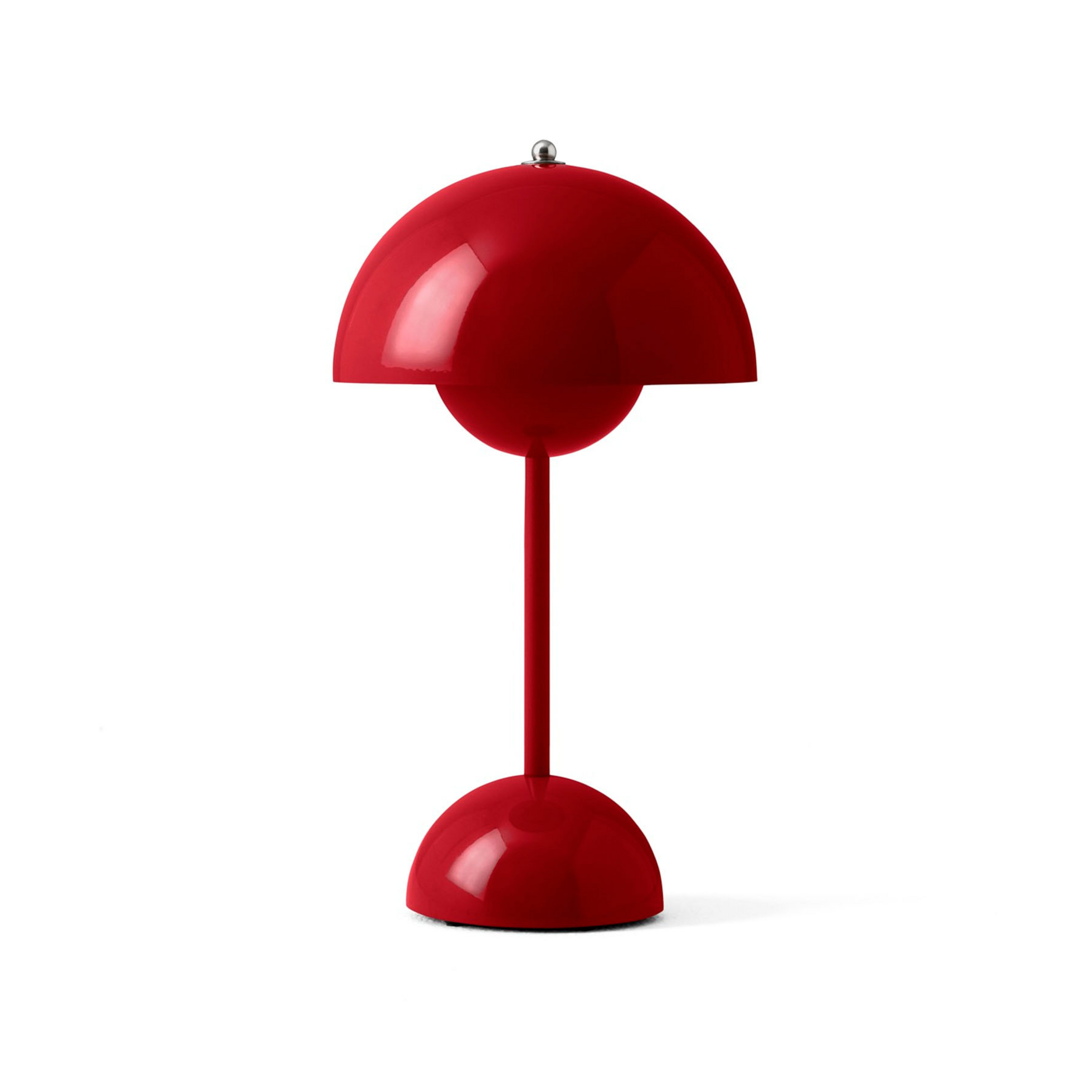 Flowerpot VP9 LED-Akkutischleuchte zinnoberrot - &Tradition