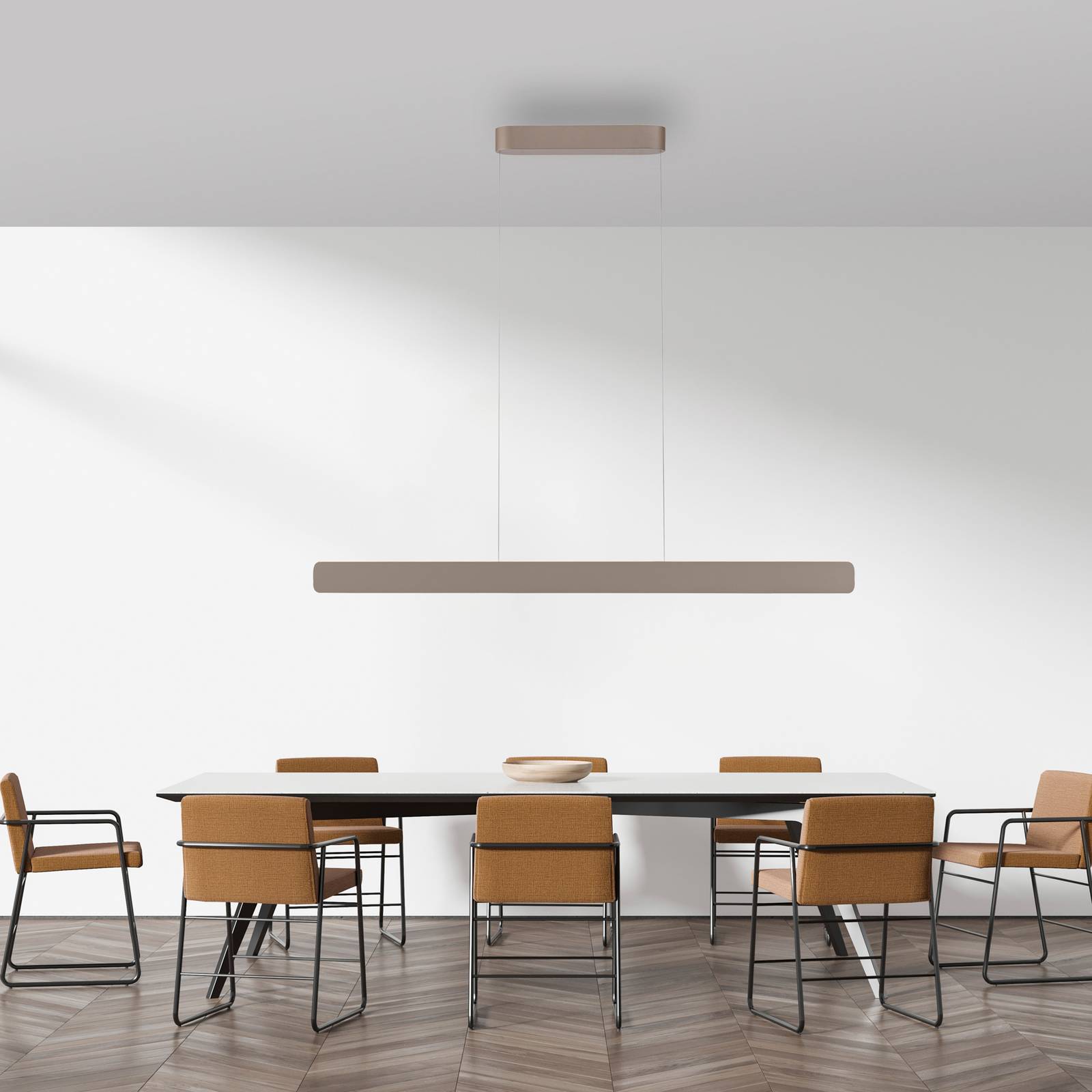 Paul Neuhaus LED-Hängeleuchte Q-Stretto, bronze, 120cm günstig online kaufen