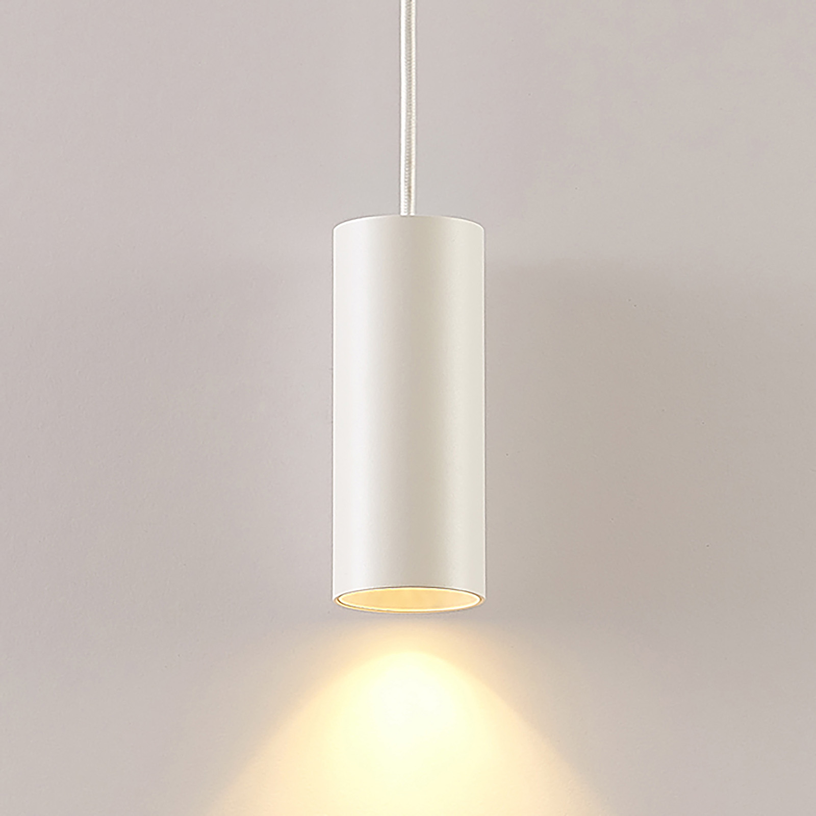 Arcchio Ejona Pendellampe, Höhe 15 cm, weiß