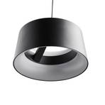 LOOM DESIGN LED hanging light Cookie, black aluminium Ø 15 cm