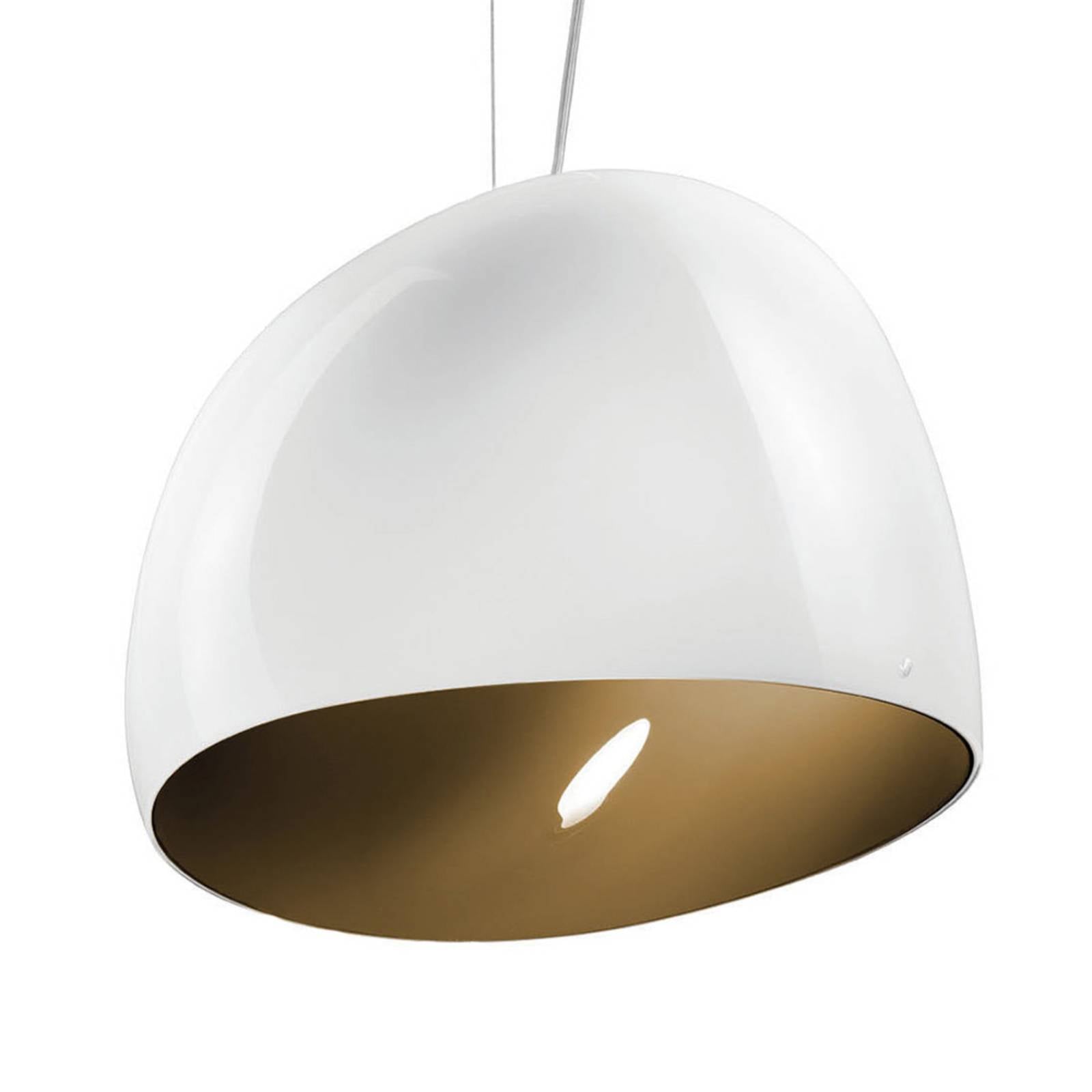 Hängeleuchte Surface Ø 40 cm,E27, weiß/erdbraun
