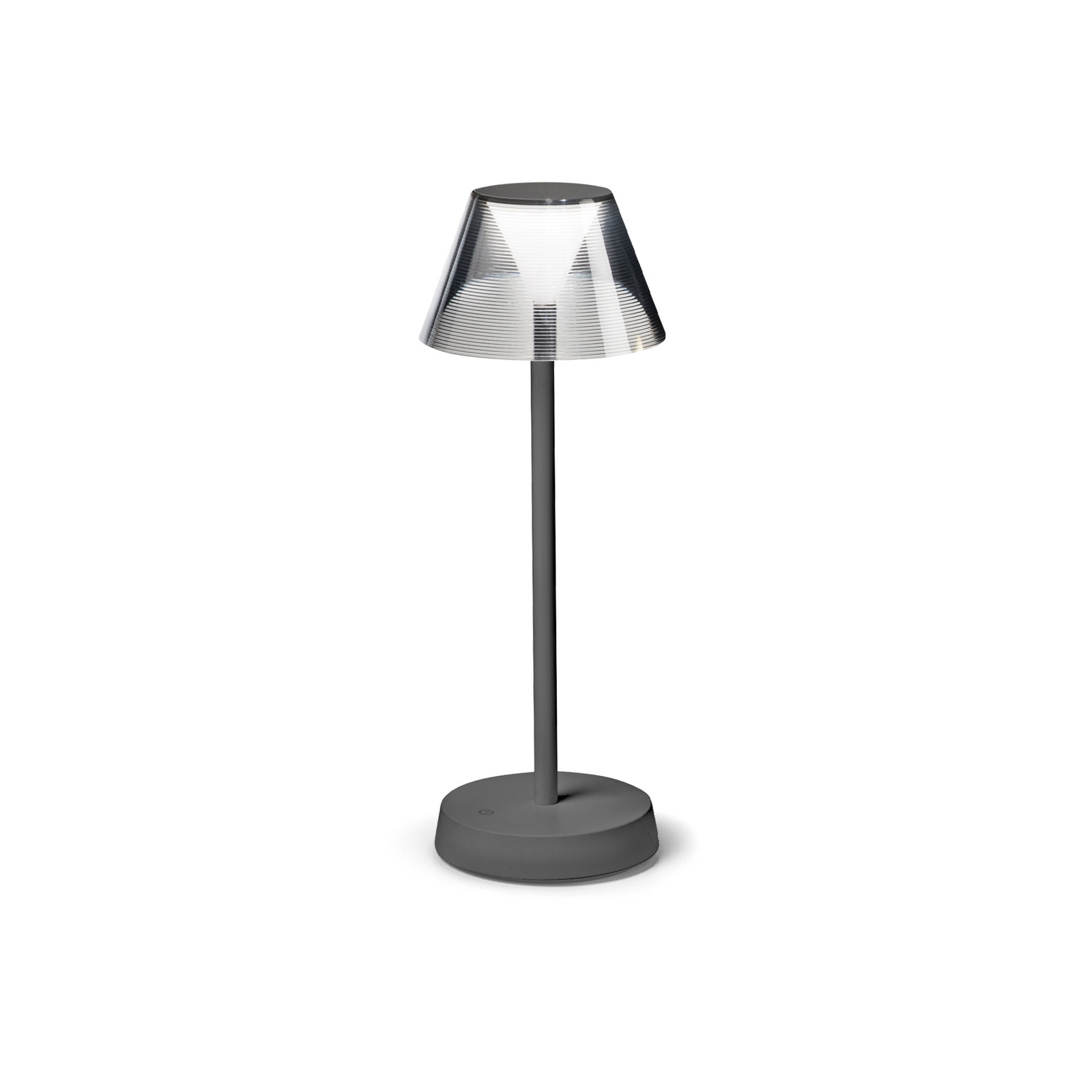 Ideallux Γκρι Ideal Lux Lolita Led Φωτιστικό Αυλής, Επαναφορτιζόμενη Μπαταρία,