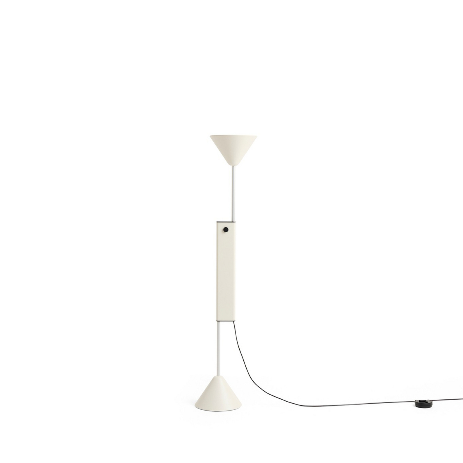 Lampe sur pied Twist, blanc, 200 cm, à intensité variable, hauteur réglable -