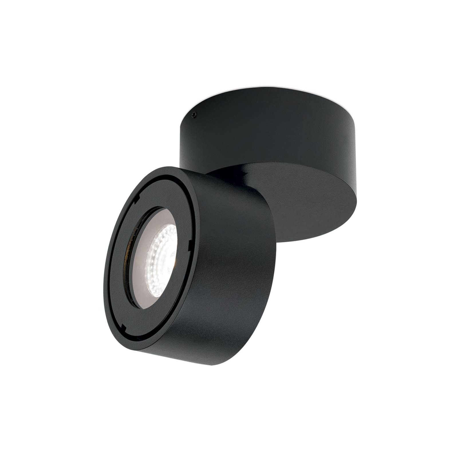 LED-Außenstrahler Harvey schwarz Ø 10 cm Alu-Druckguss