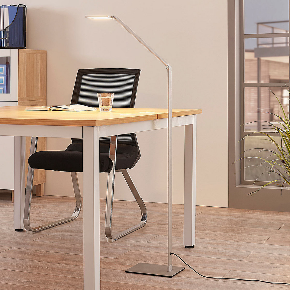 Lucande Resi Golvlampa, metallisk från Lucande