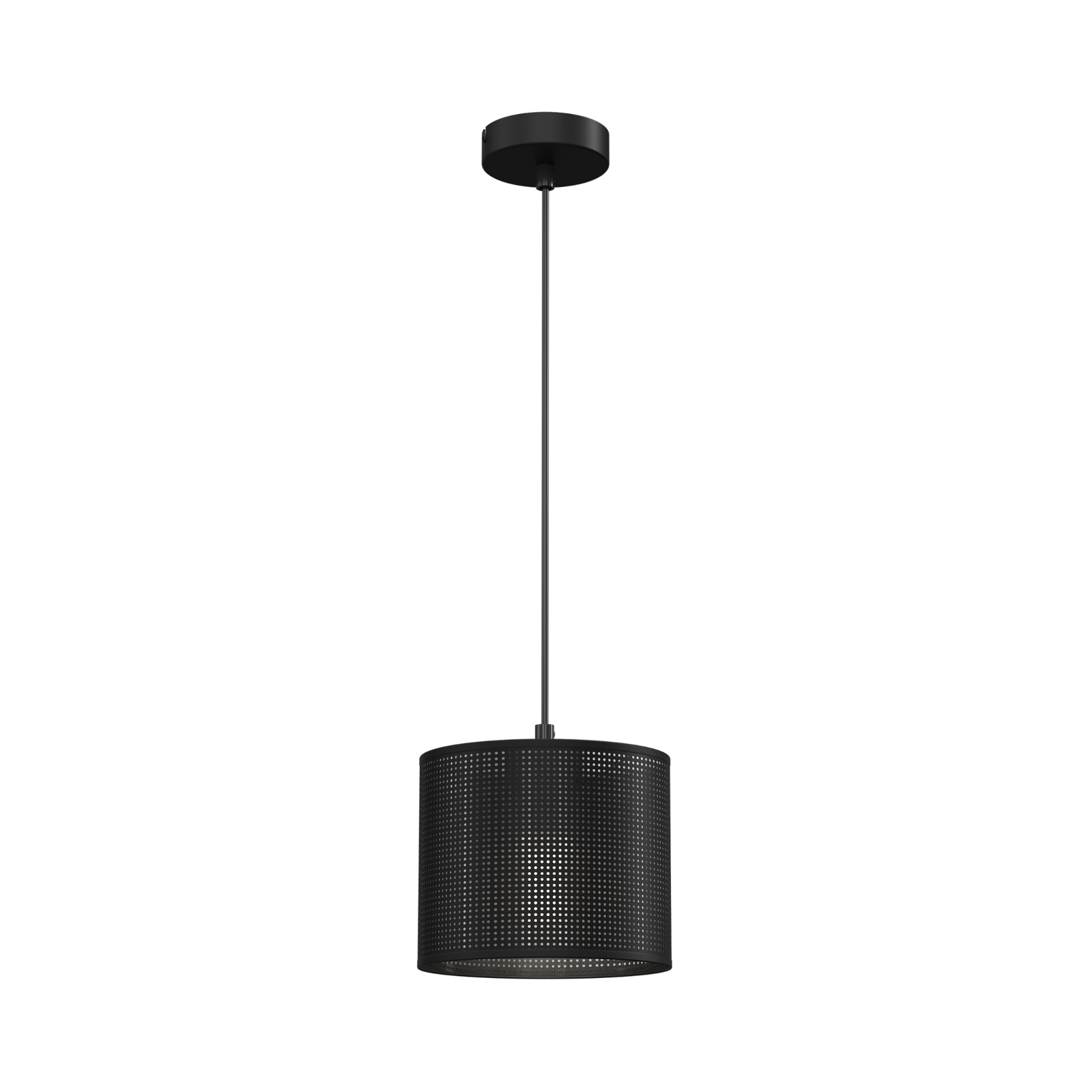 Jovin pendant light, one-bulb, Ø 18 cm, black