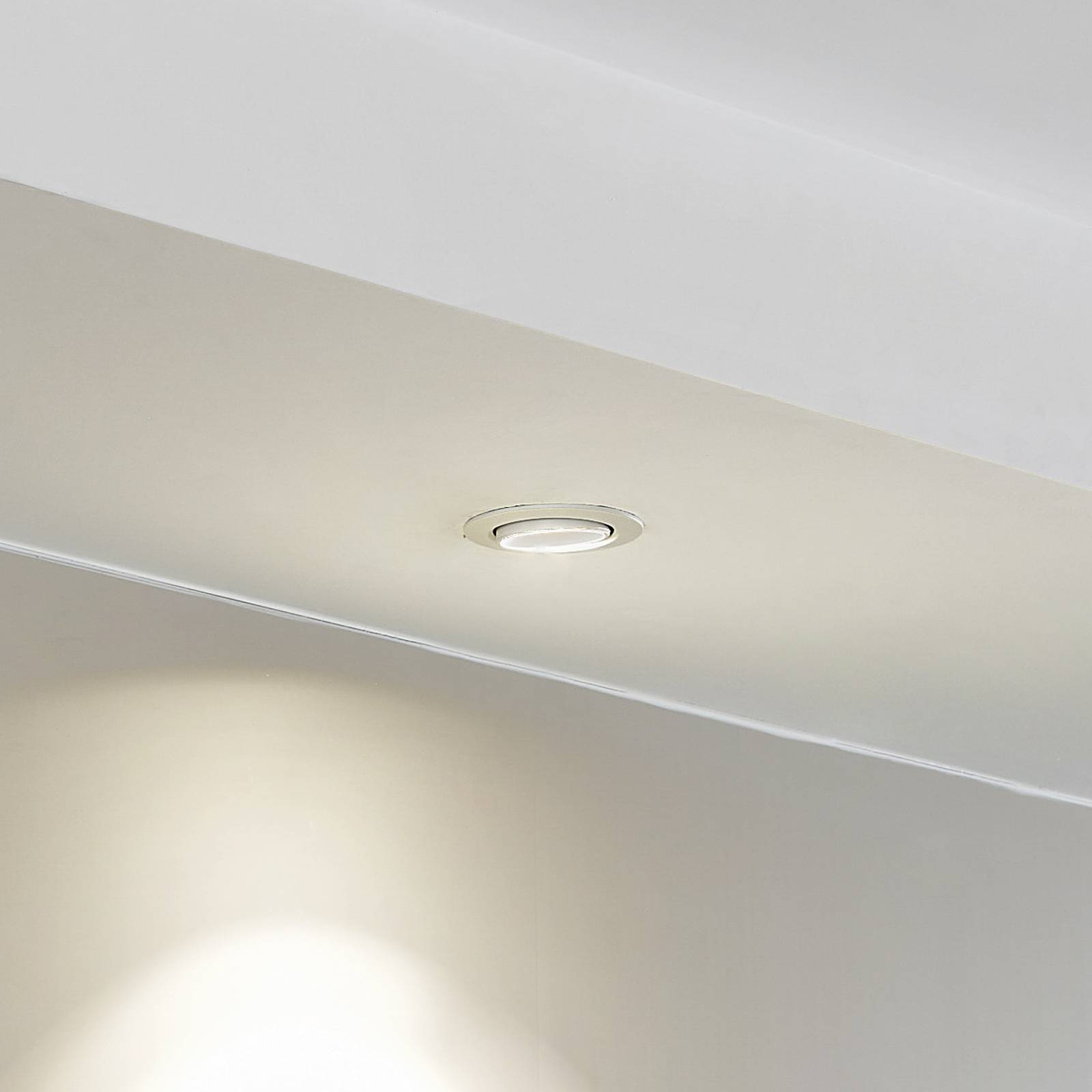 Arcchio Harcos LED downlight, biały, Ø 11 cm, 4000K