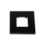 LED-Wandeinbauleuchte Wall F, schwarz, 7,5 x 7,5 cm, Blech