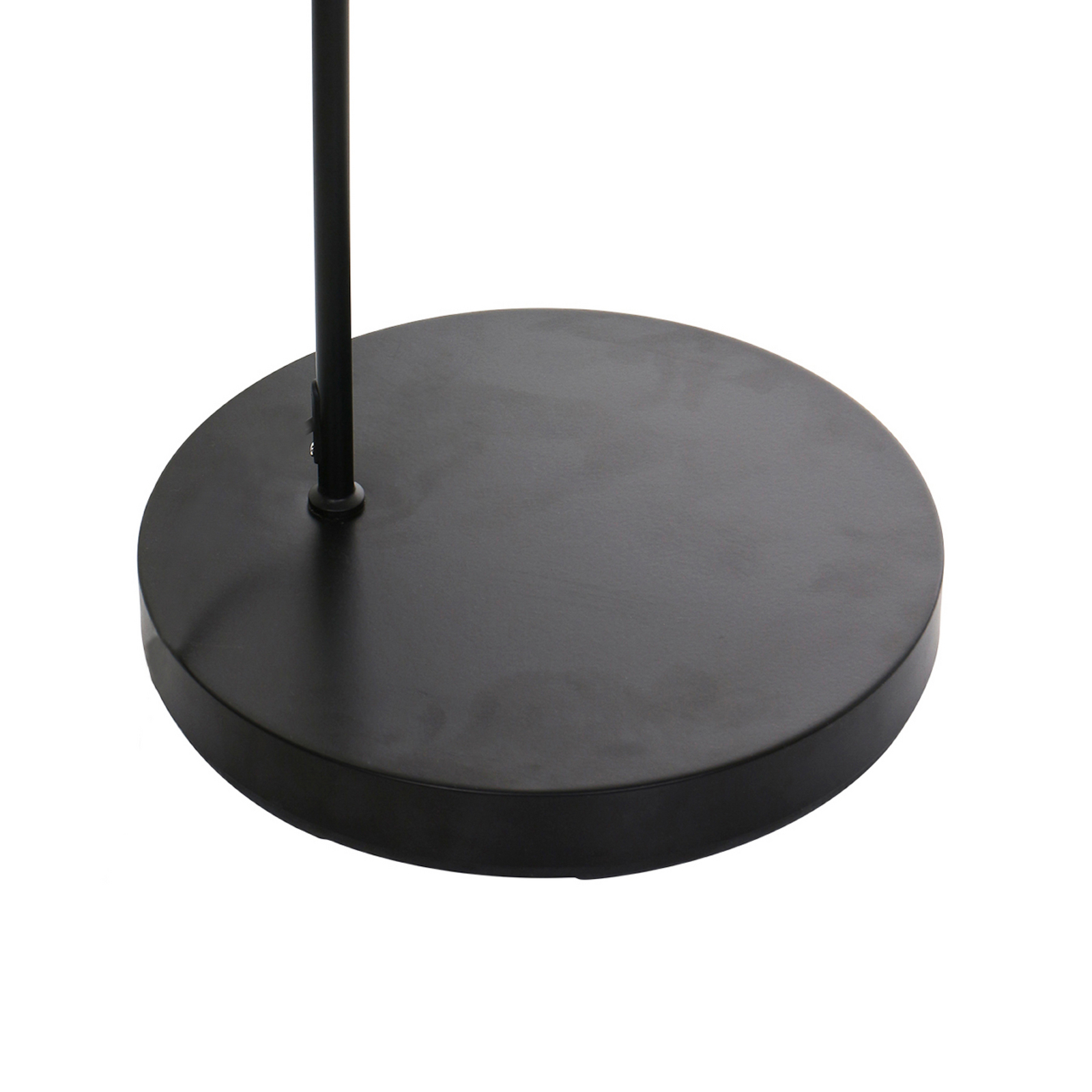 Ív világítás Solva, fekete, fonott lámpaernyő fekete/fa