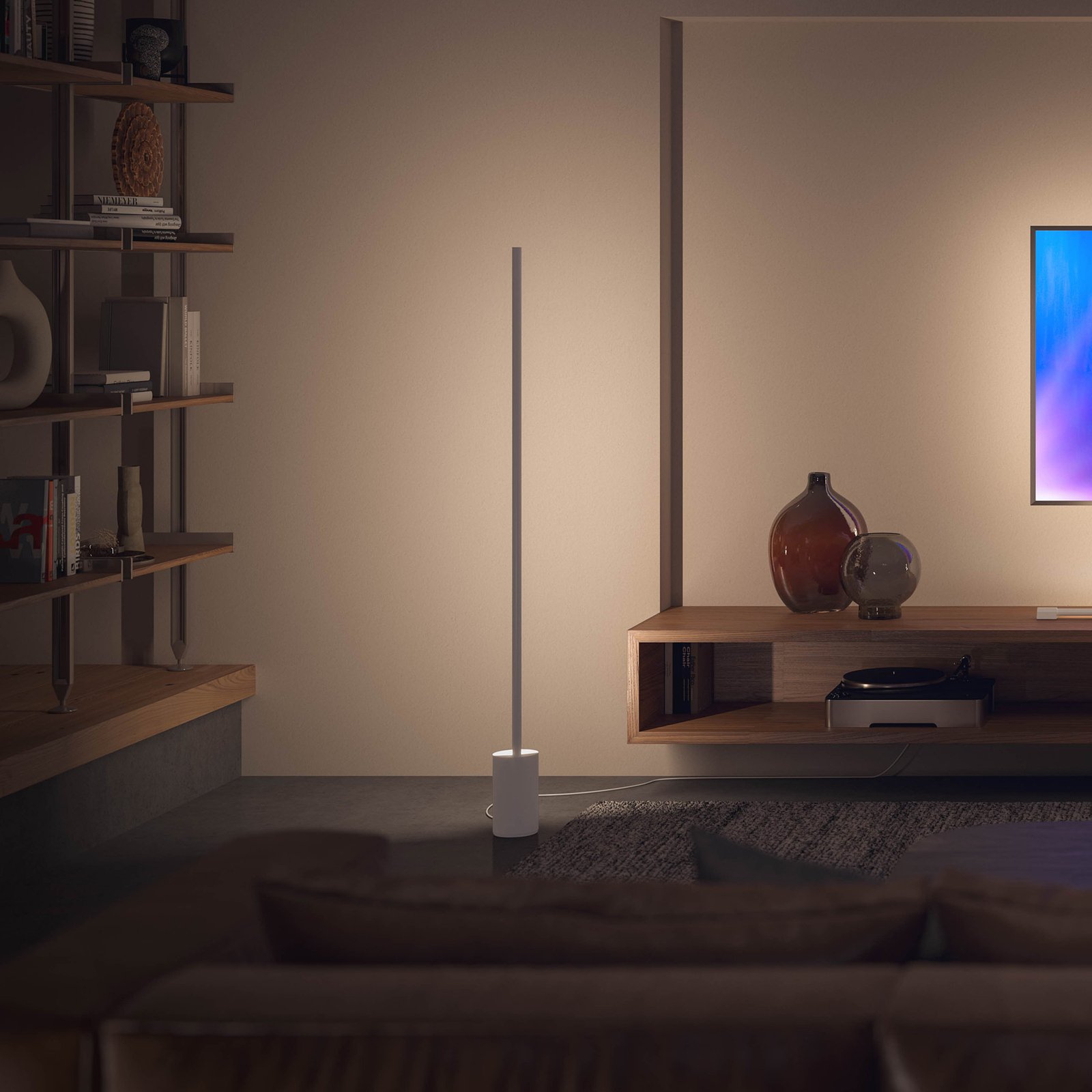 Signe Hue Gradiant Stehleuchte weiß, dimmbar - Philips Hue