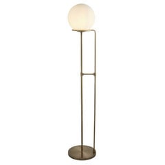 Lampada da terra Sphere ottone con sfera di vetro
