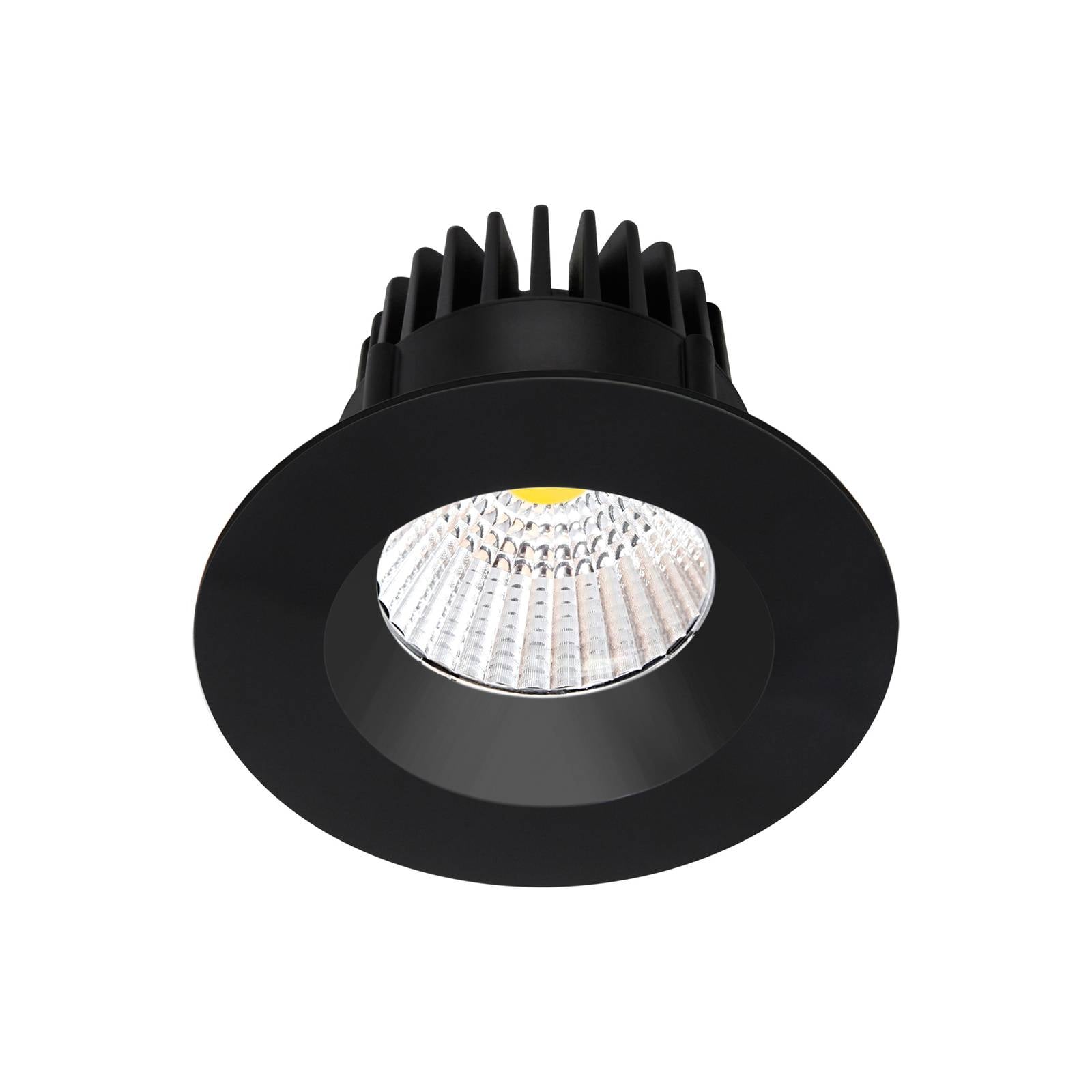 Arcchio LED-Downlight Aryx, schwarz, 2.700K